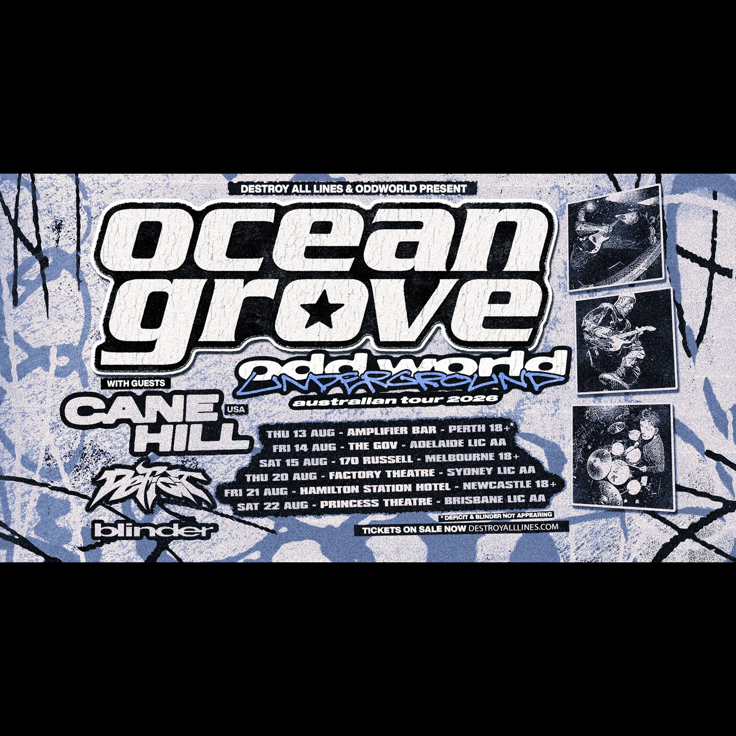 Ocean Grove 'Oddworld Underground Tour' w/ Cane Hill (USA)