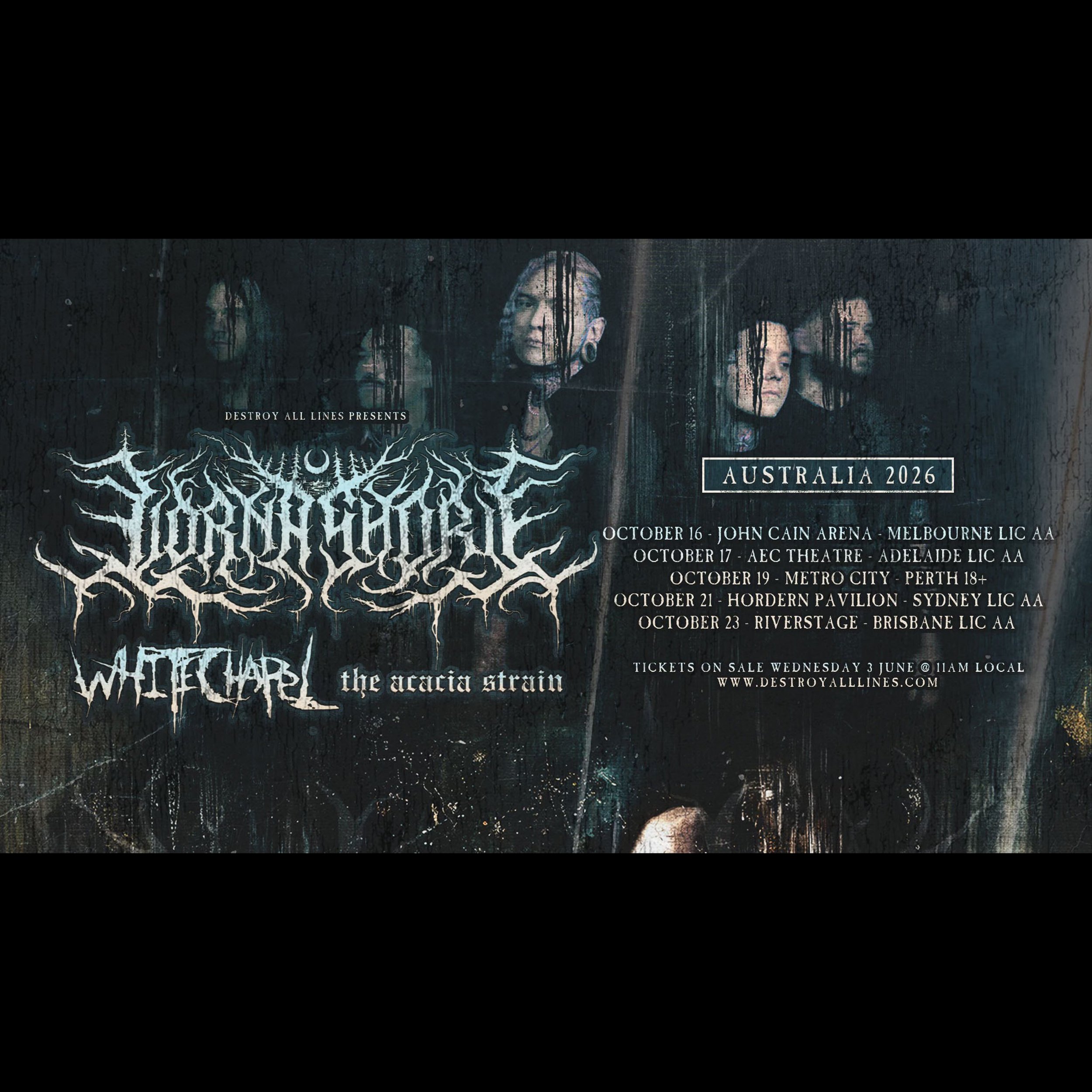 Lorna Shore (USA) w/ Whitechapel (USA) & The Acacia Strain (USA)