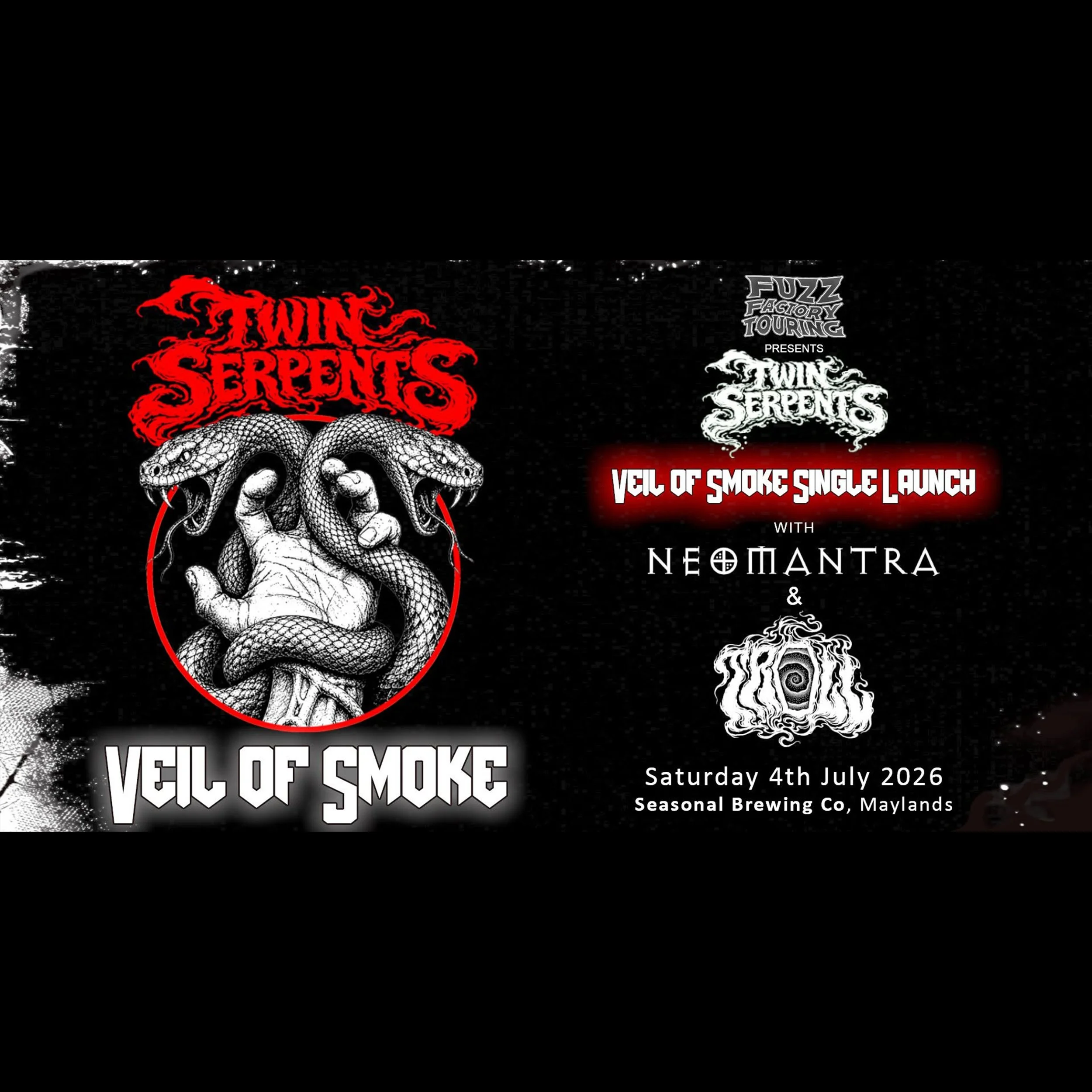 Twin Serpents 'Veil of Smoke' Single Launch