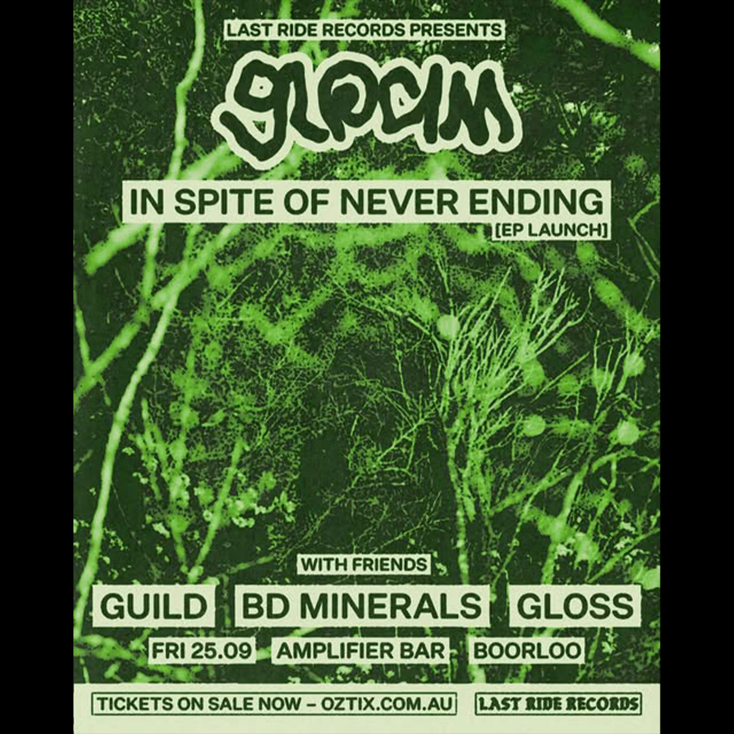 Gloam 'In Spite Of Never Ending' EP Launch