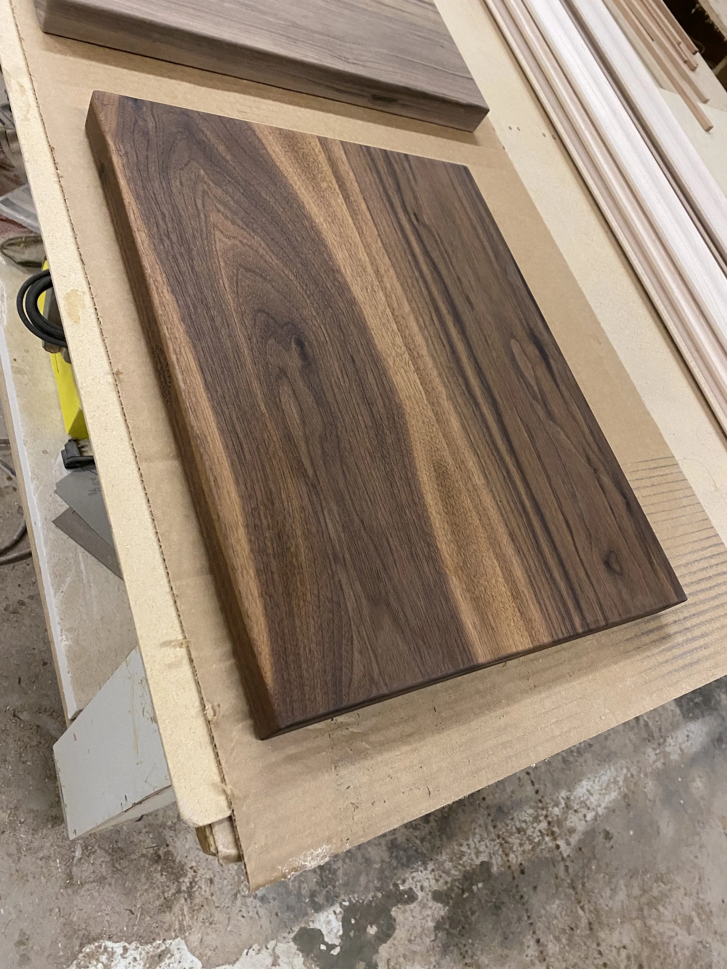 Completed cutting board