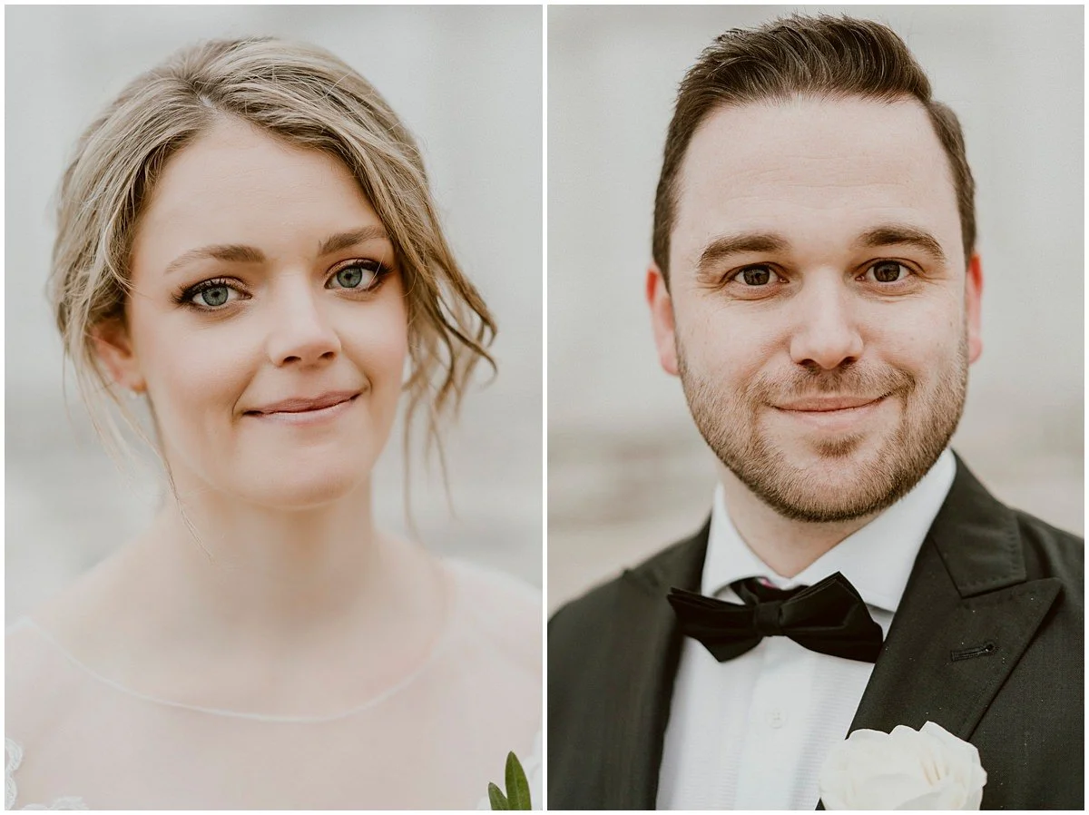Venice elopement a portrait of bride and groom