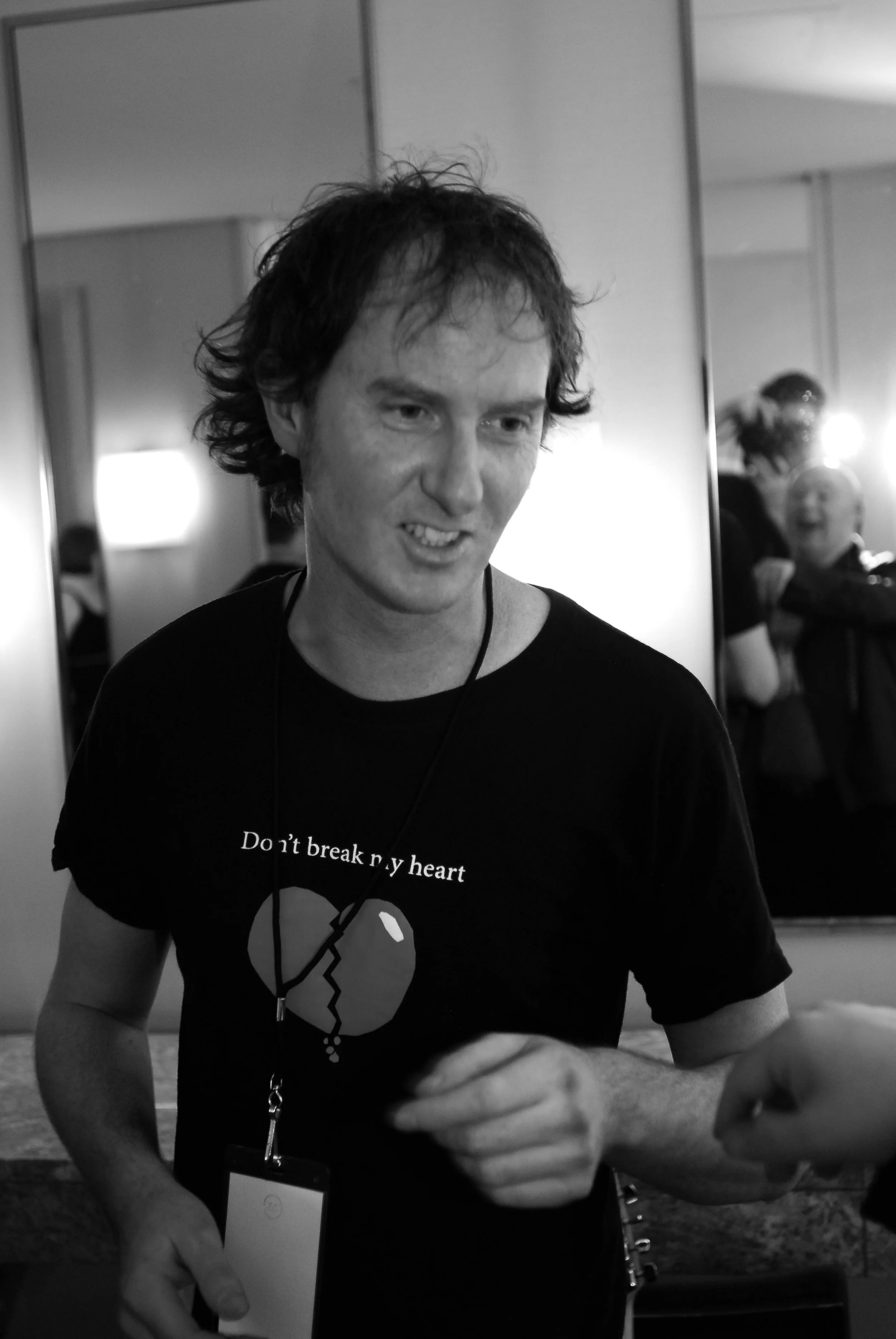 Rohan Brooks during a television interview. Click on the image to listen to Rudely Interrupted on NPR's All Things Considered.