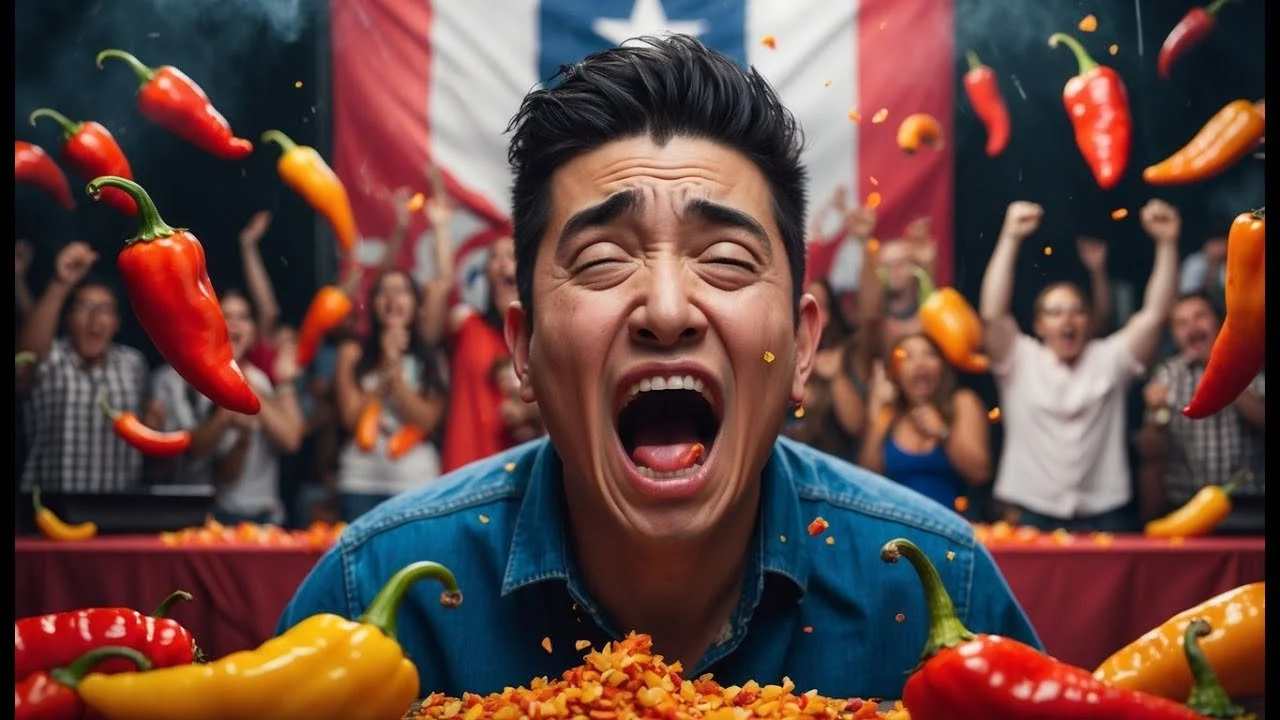 I Survived Texas’ INSANE Hot Pepper Eating Contest – Almost Lost My Mind!