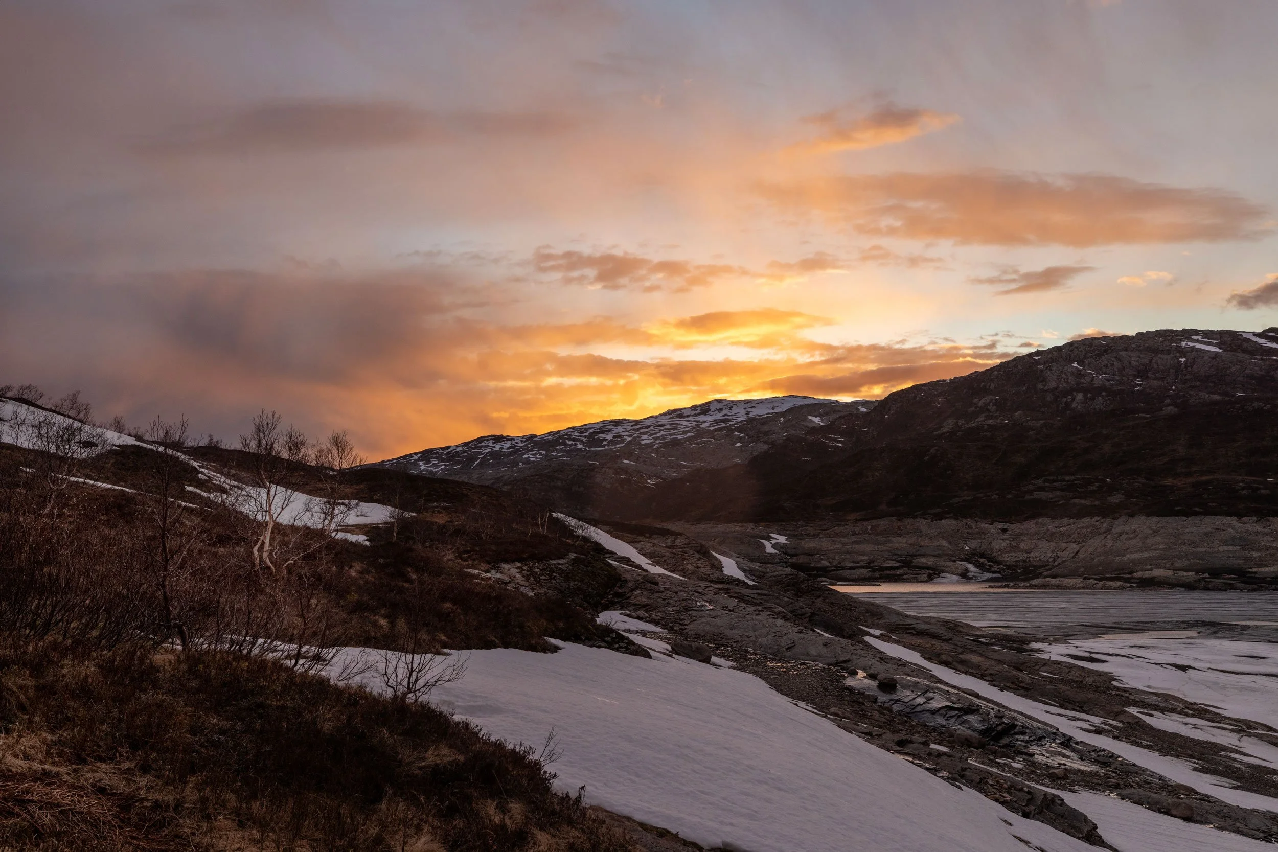 Solnedgang Frostadstølen, Mai,26.