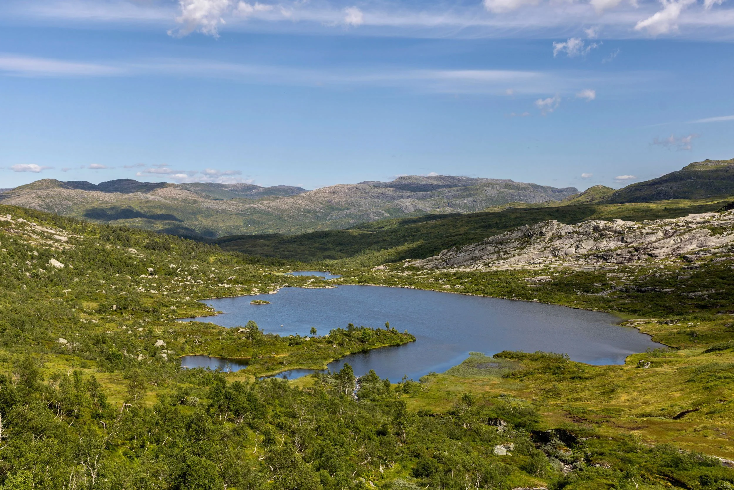 Tjødnadalstjødne i Tjødnadalen, Lie.