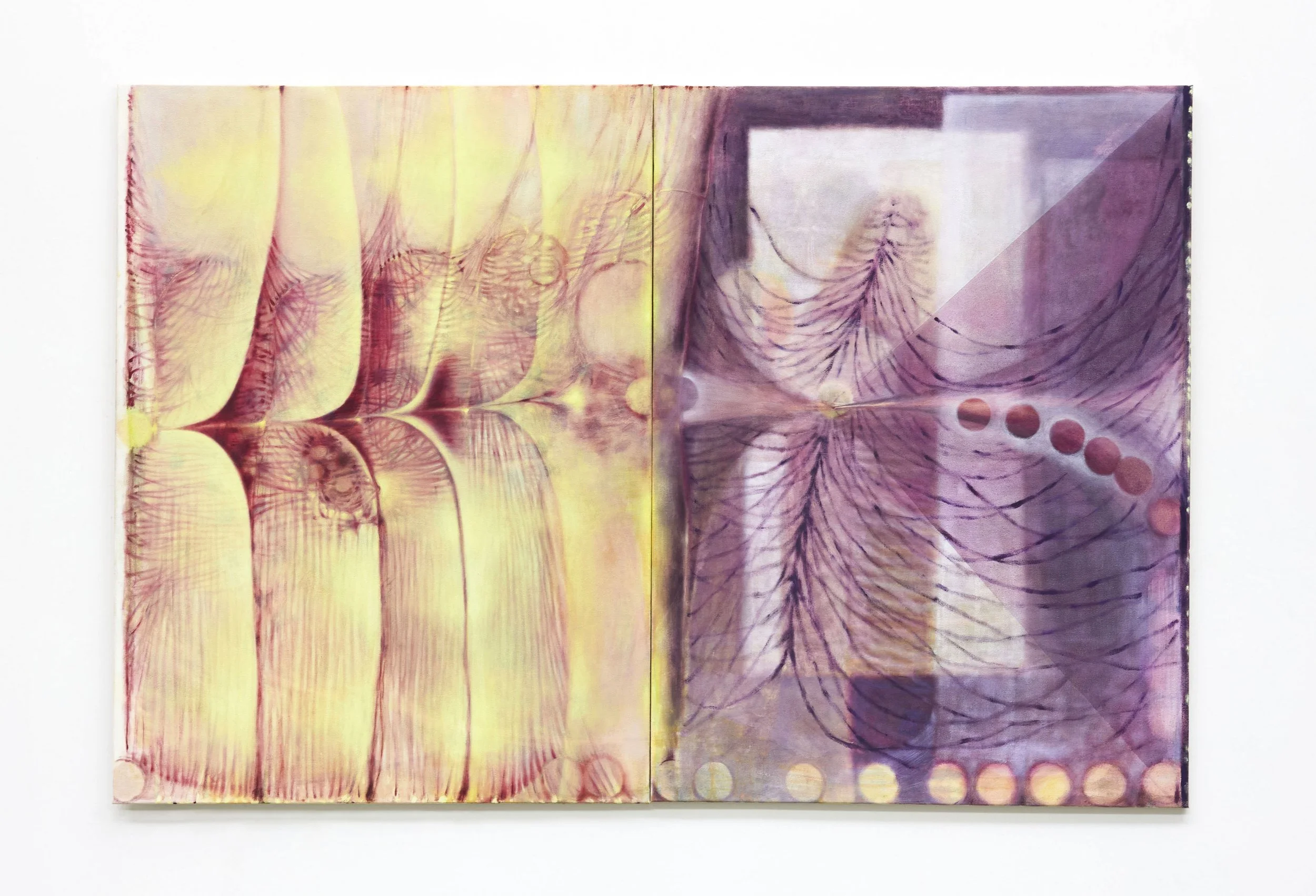 Seeking Danger in the Warm, 2025. Oil on canvas. 120 x 180 cm.