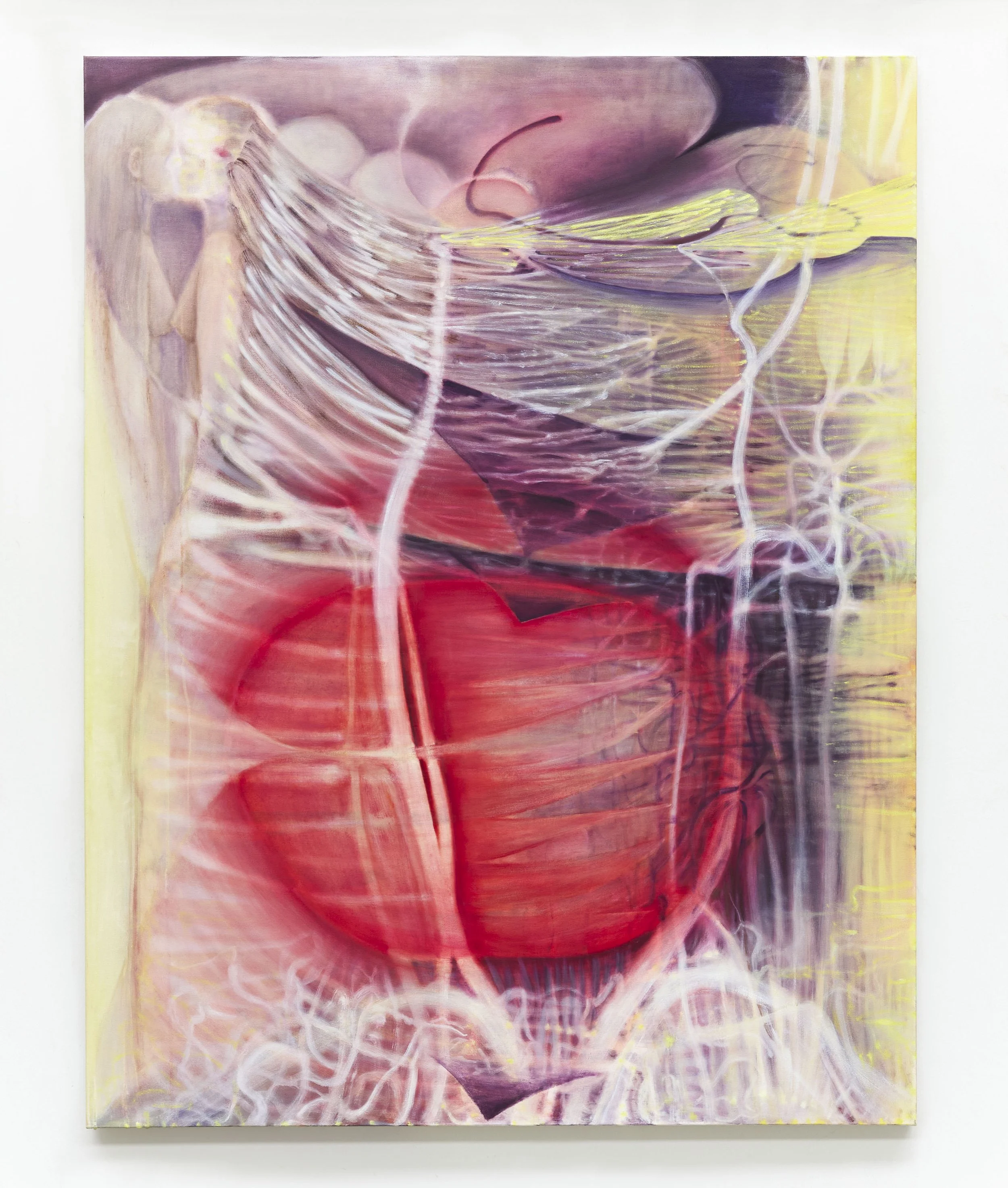 Loop of Reaction, 2026. Oil on canvas. 180 x 140 cm.