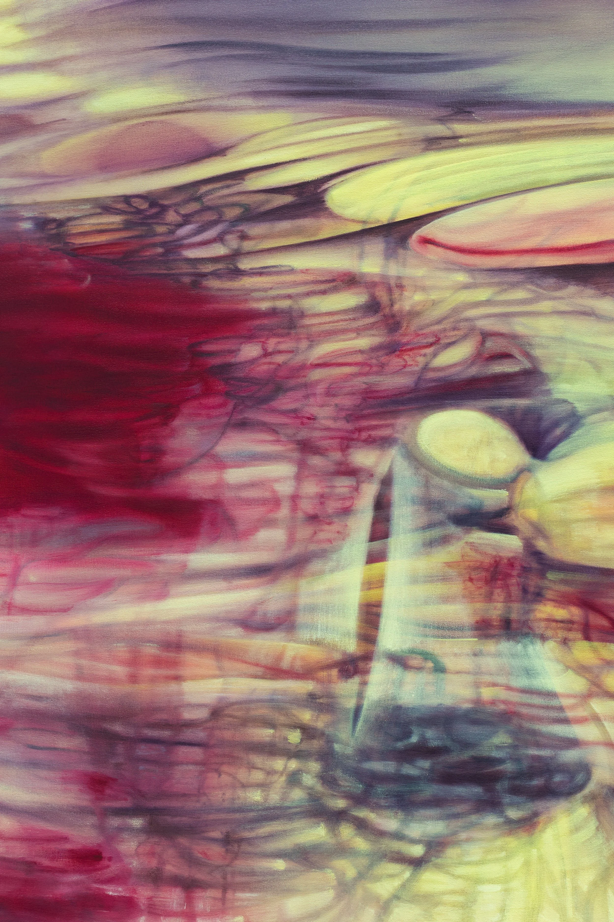 Still Not Enough Before Too Much (detail), 2026. Oil on canvas. 180 x 140 cm.