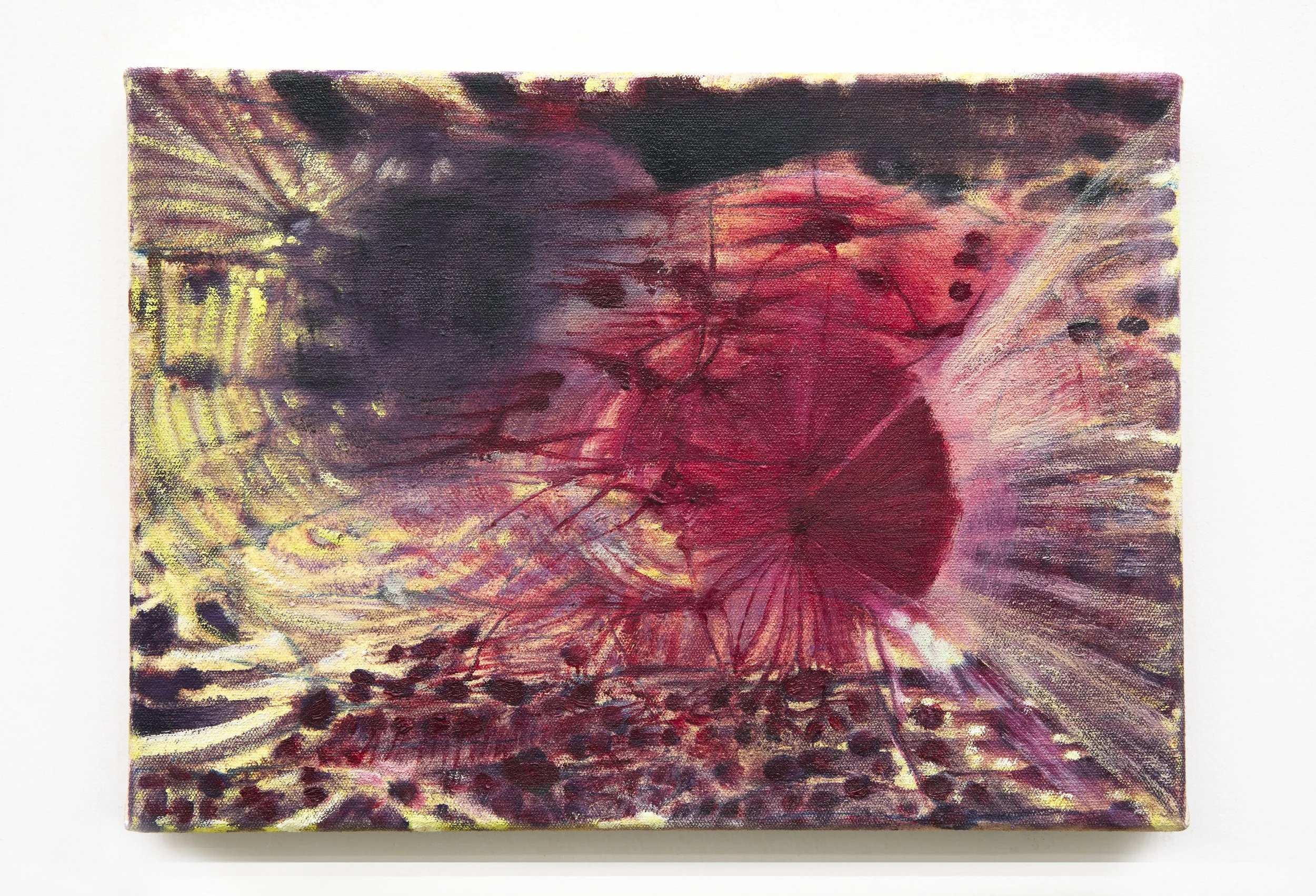 Input Detected, 2025. Oil on canvas. 25 x 35 cm.