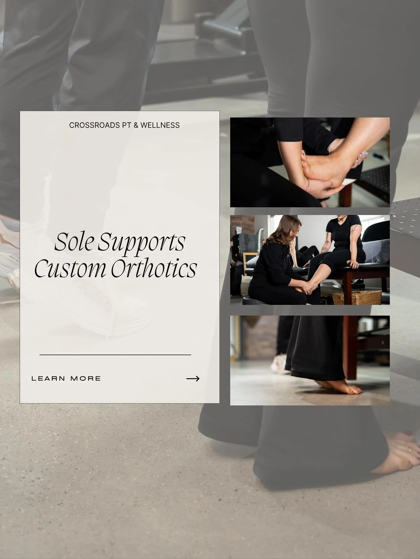 Healthy movement starts from the ground up. 🌿

Sole Supports Custom Orthotics are designed to restore your natural alignment, reduce pain, and support your active lifestyle.

Follow our website tutorial to contact us and begin your journey toward be