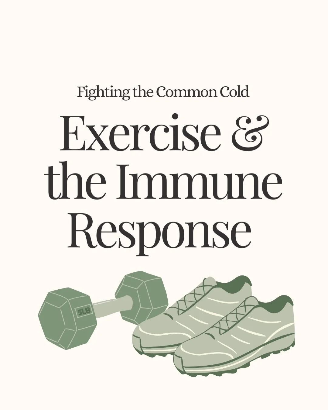 With cold &amp; flu season upon us, staying active is one of the best ways to support your immune function 💪

Move your body, fuel it well, and rest up! 🧠✨