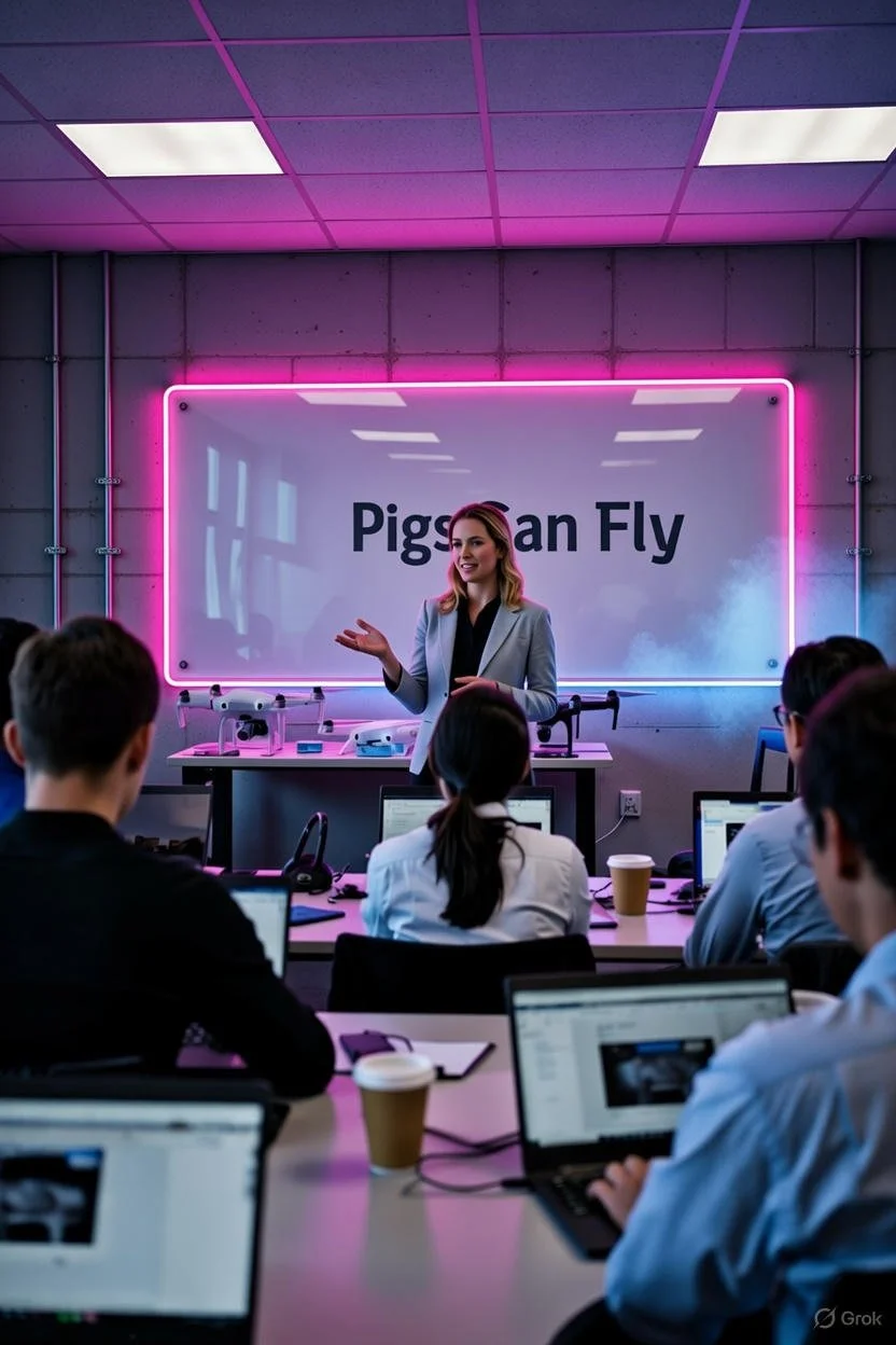 A drone pilot training course