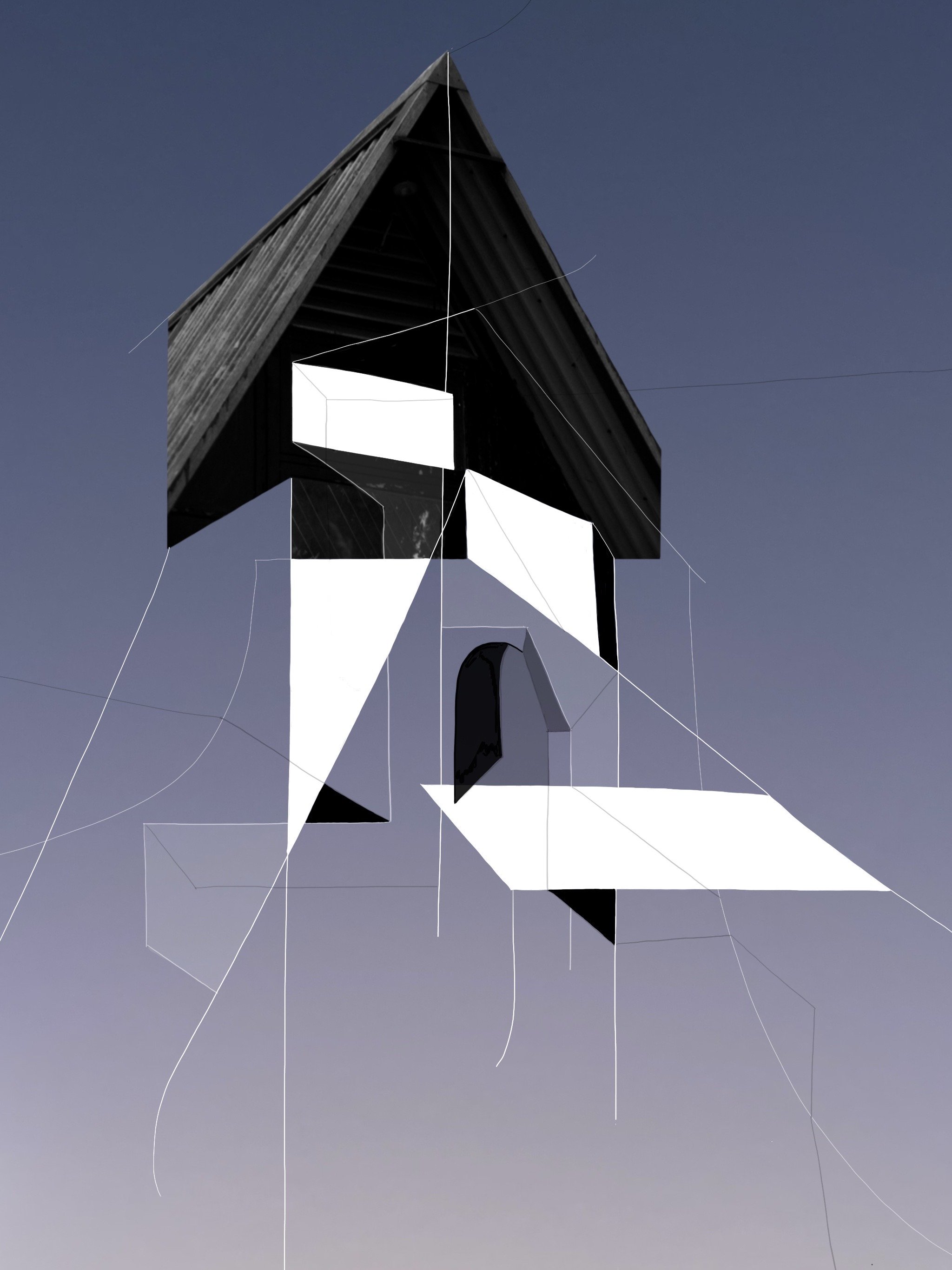 Banners, digital collage