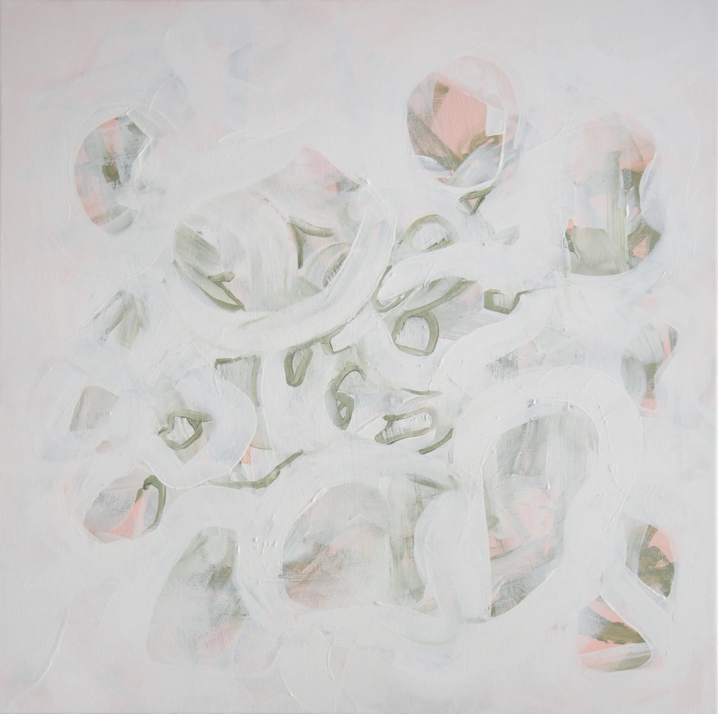 Callus, mixed media on canvas, 24" x 24"