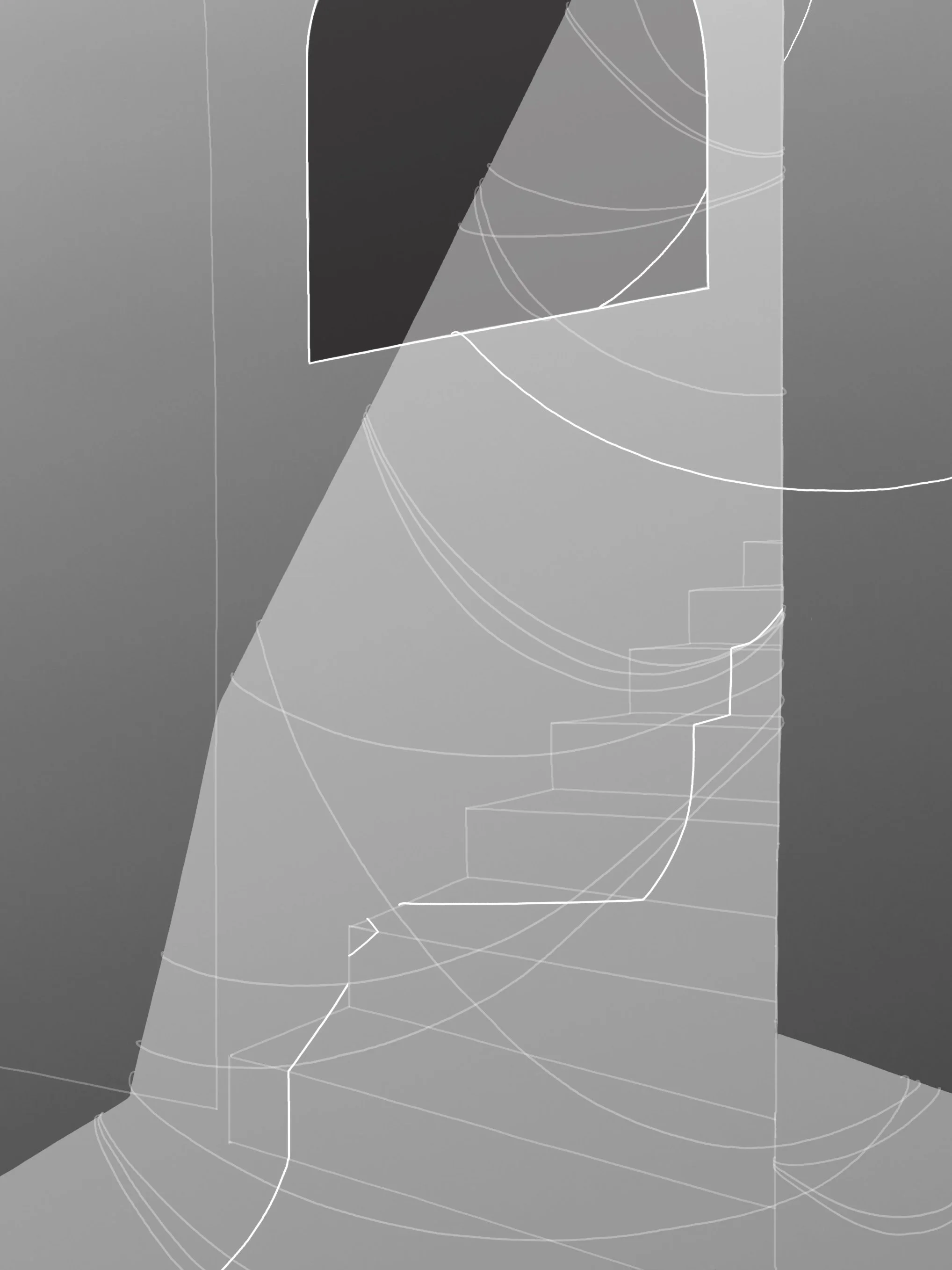 Veiled In Light, digital drawing