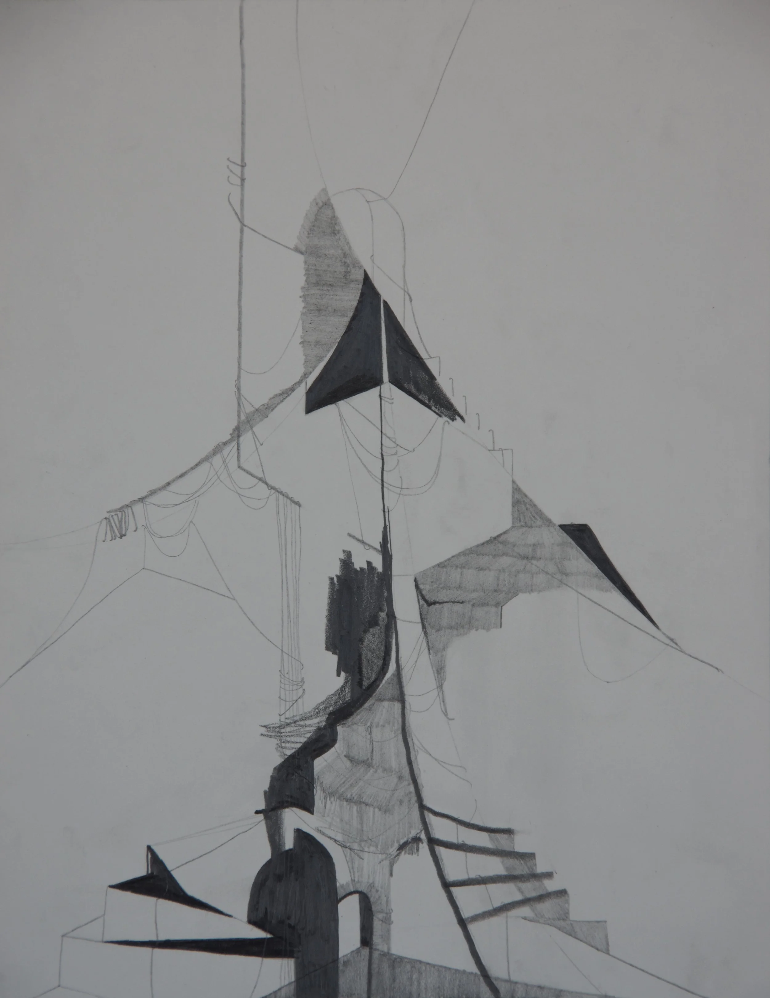 Spirit Award, graphite on paper, 8.5" x 11" 