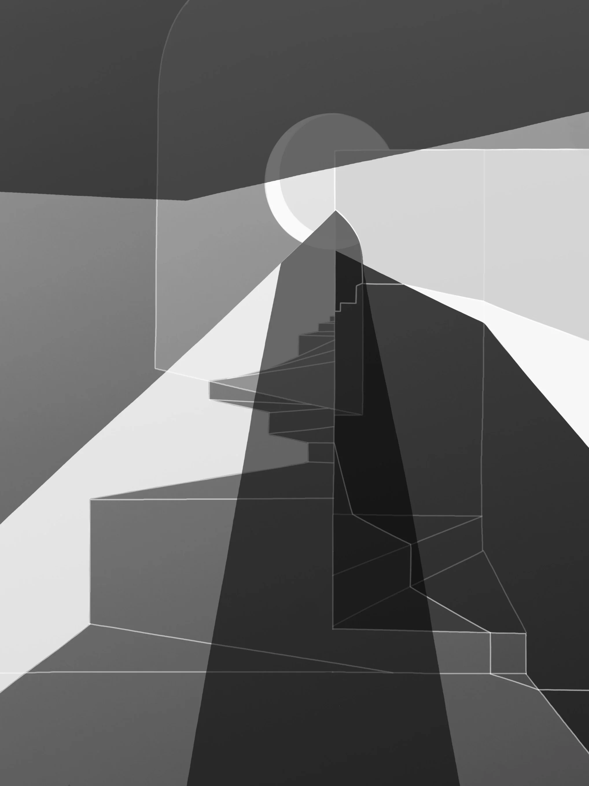Annunciation, digital drawing
