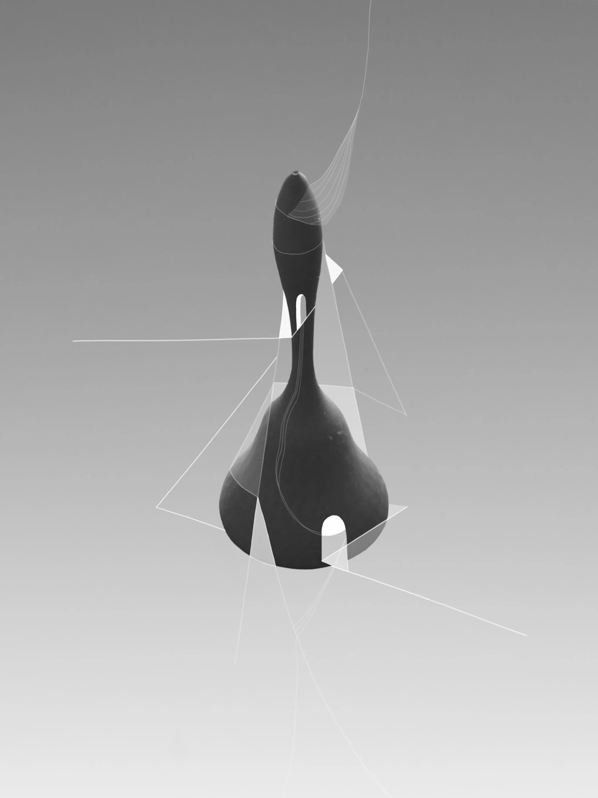 Bells triptych Left, digital collage