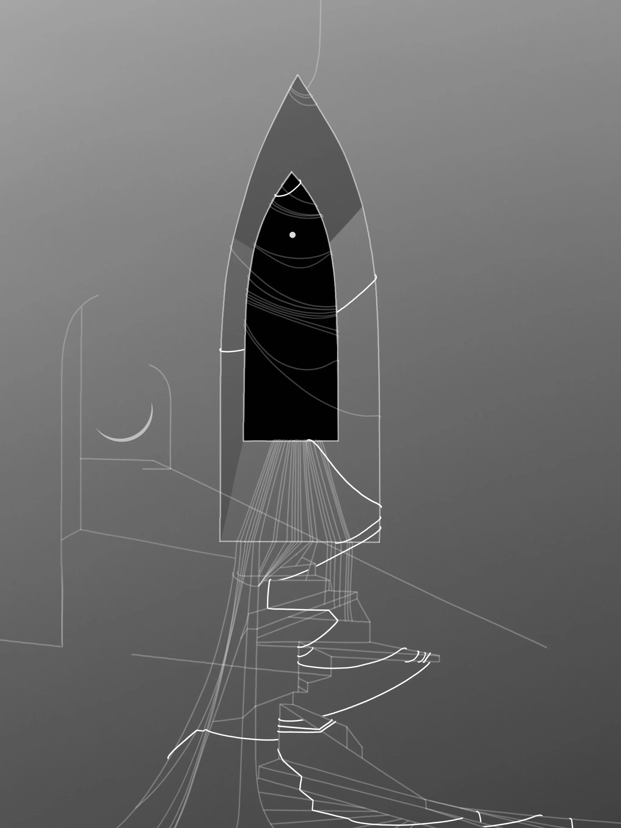 Ancient Devotion, digital drawing