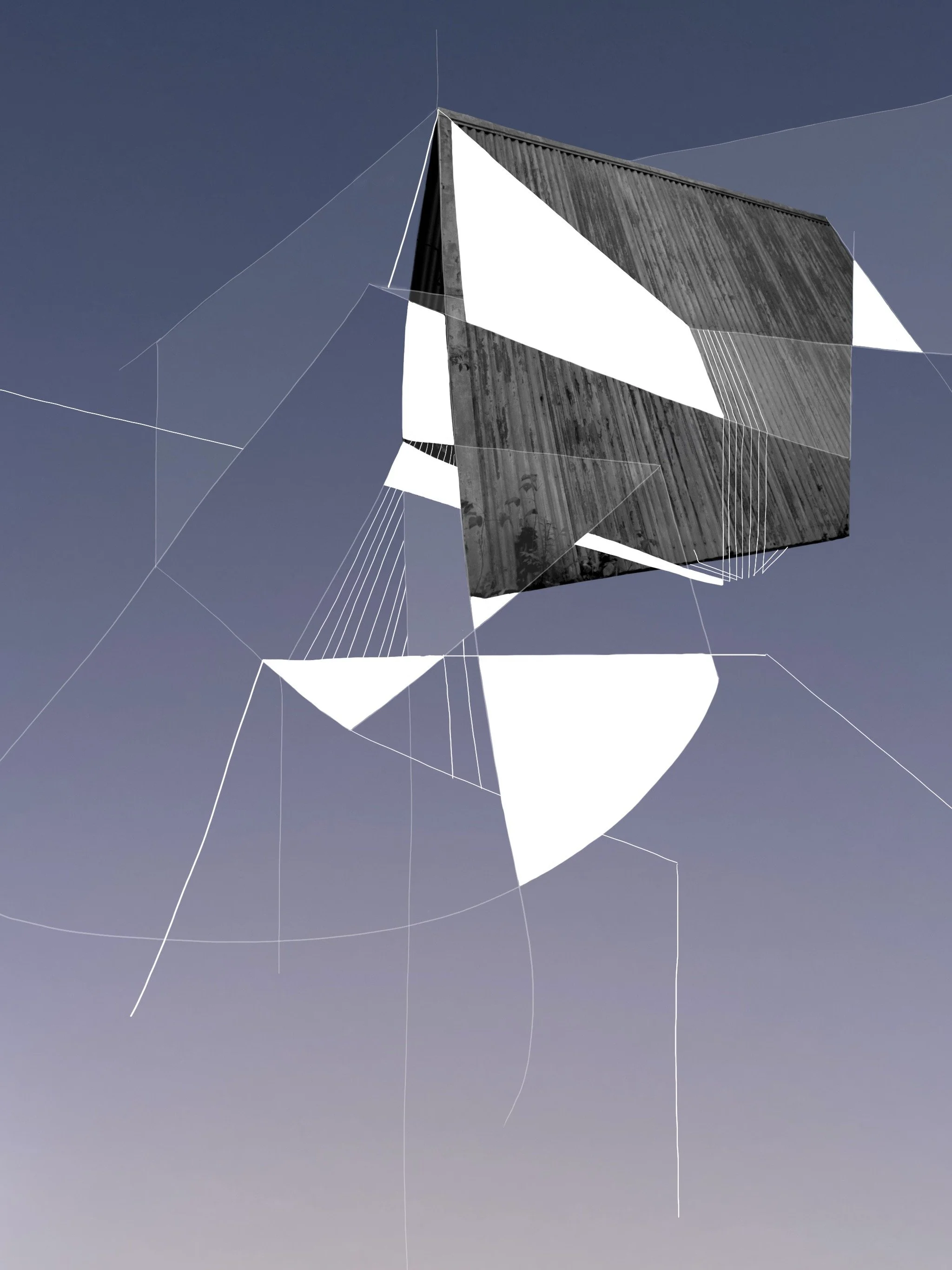 Turret diptych Left, digital collage