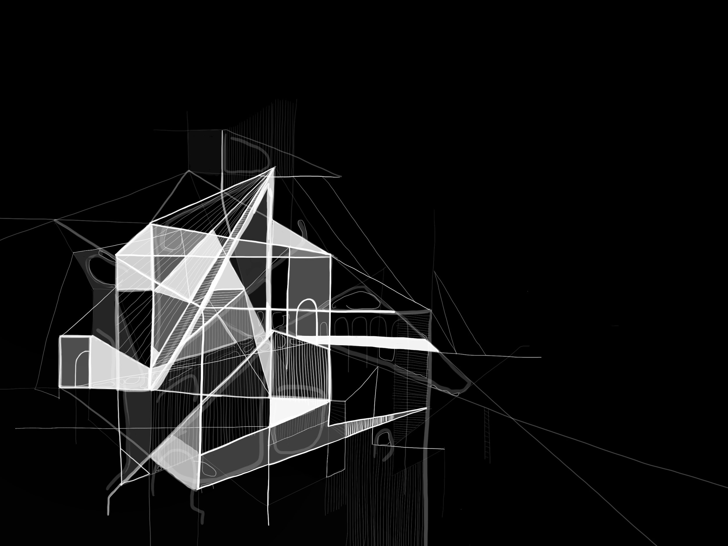 Steel Truss, digital drawing
