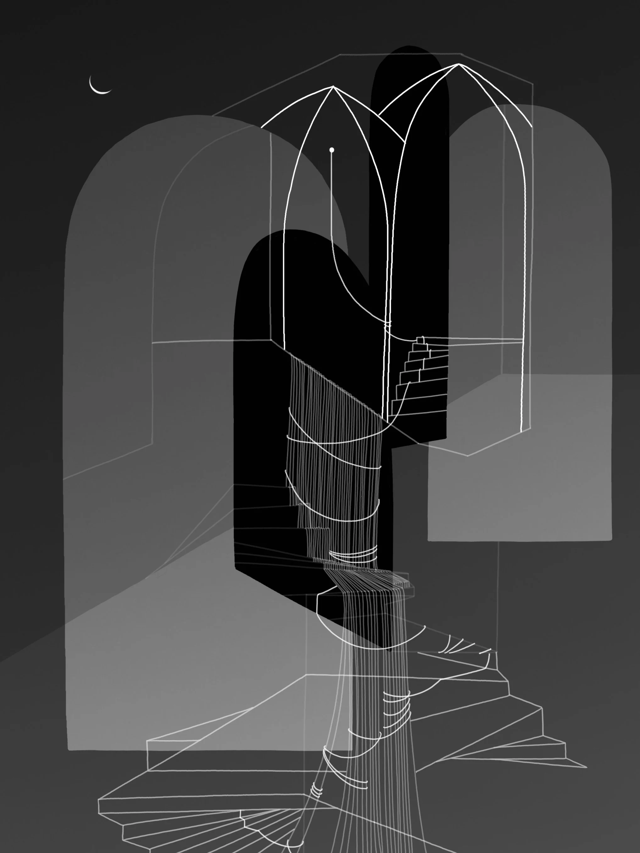 Memory Maps, digital drawing