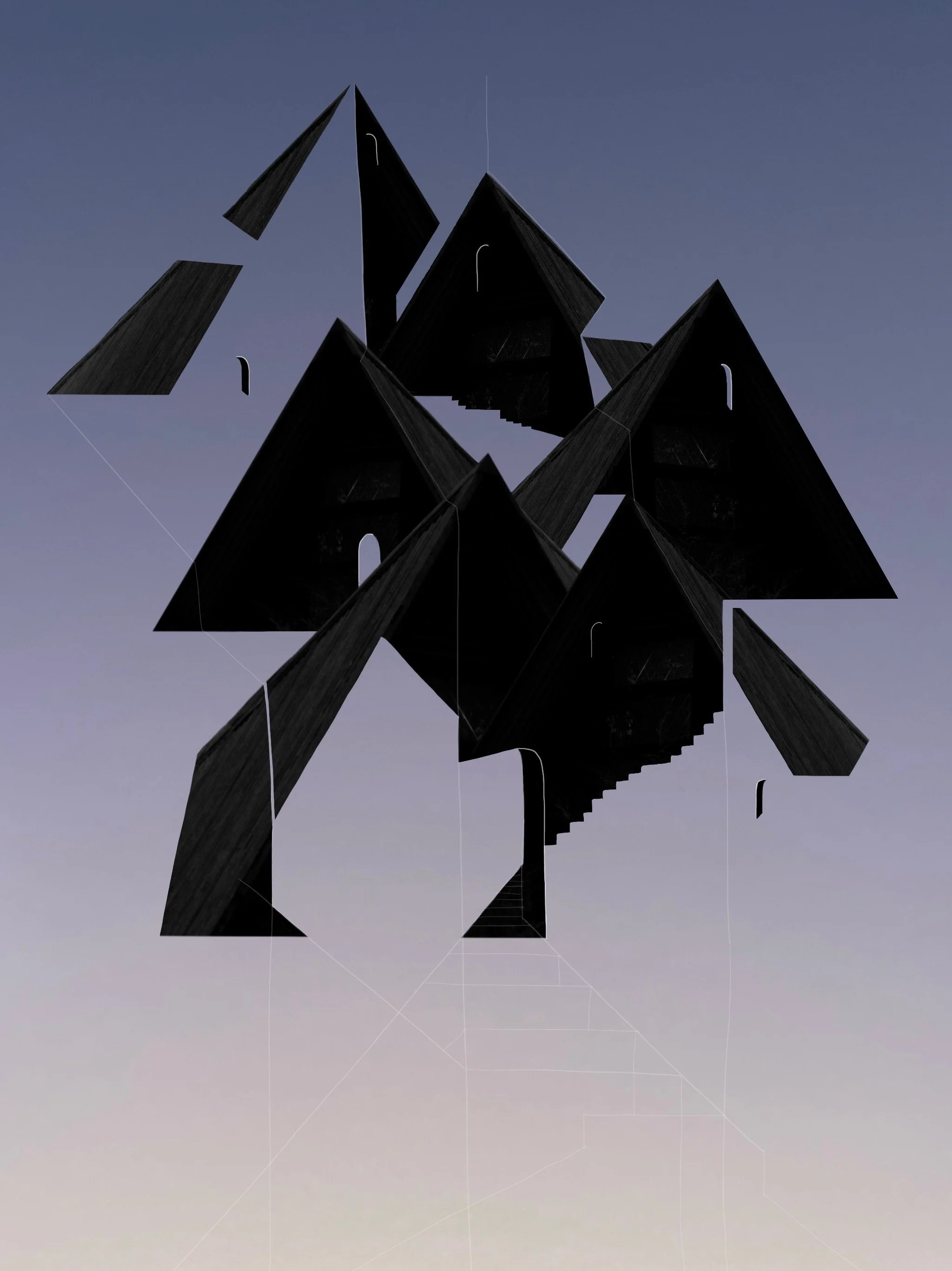 Ruins, digital collage