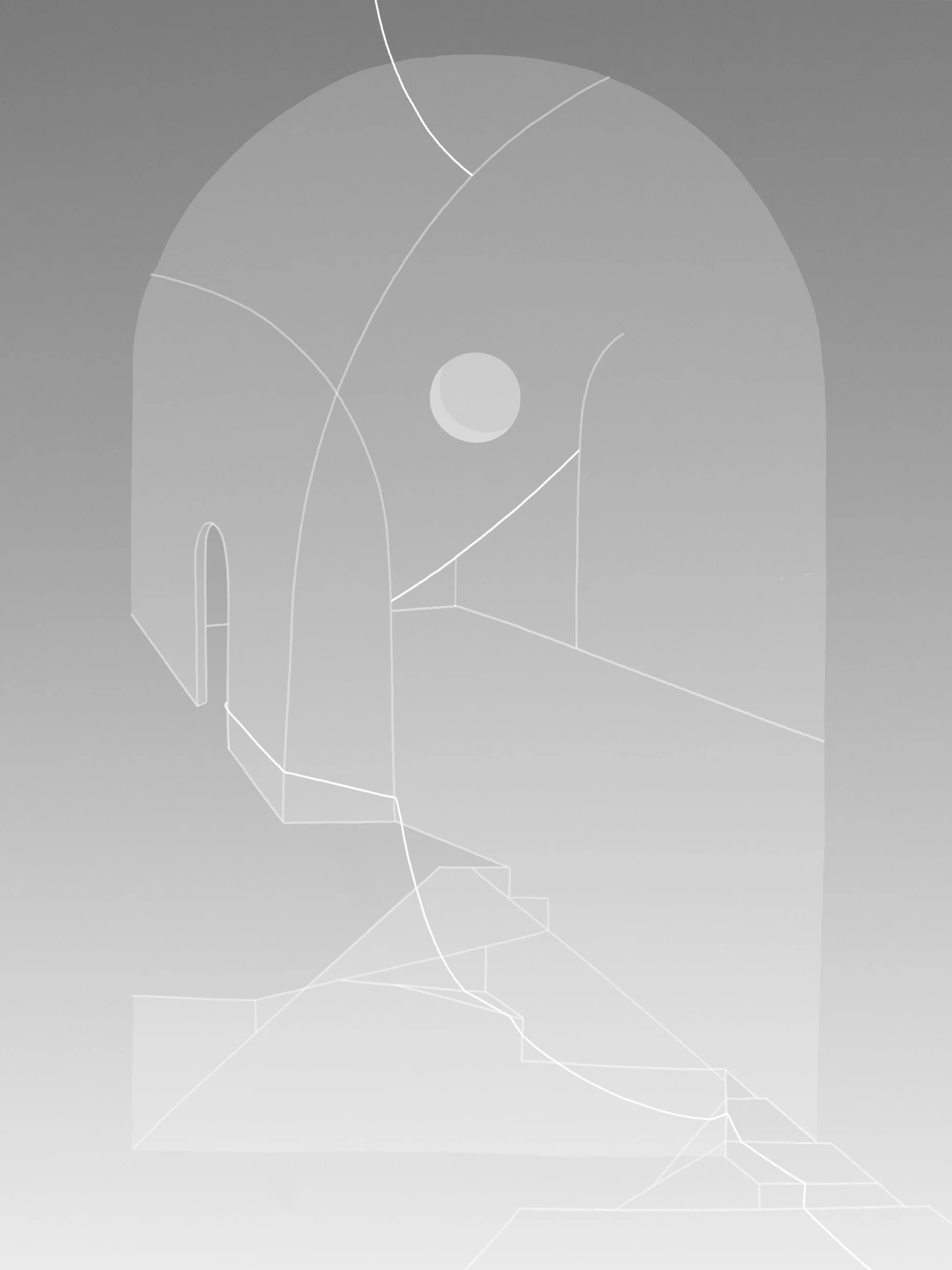 Apse 1, digital drawing