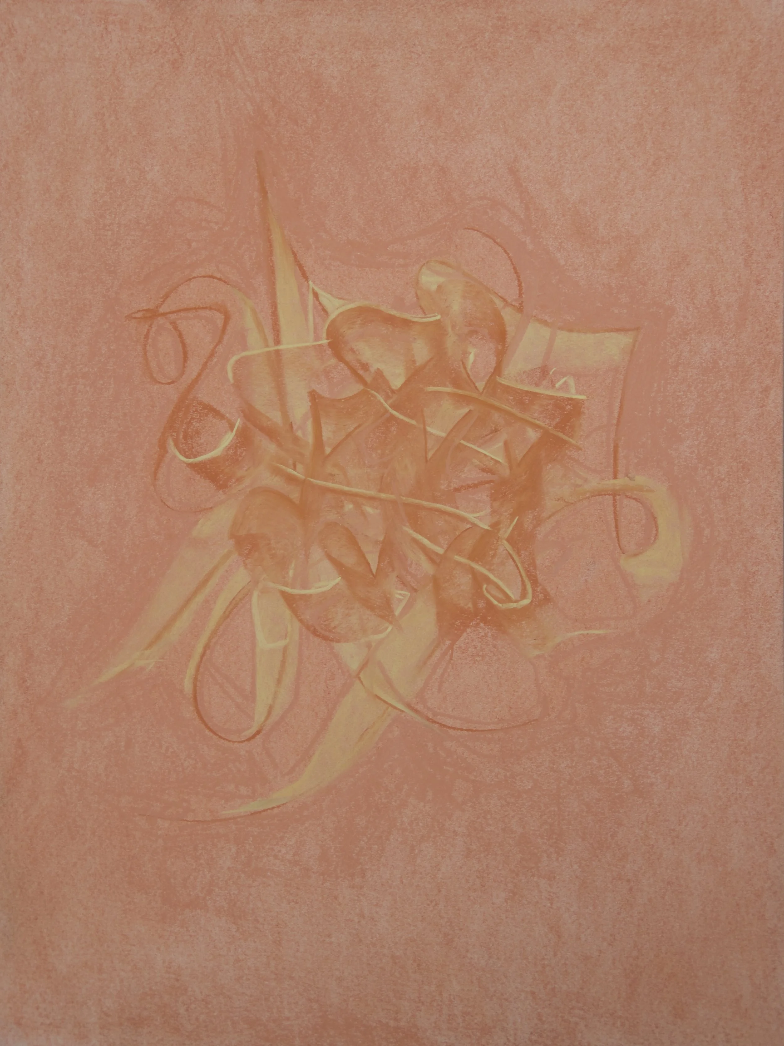 Children's Song, chalk and charcoal on paper, 18" x 24"