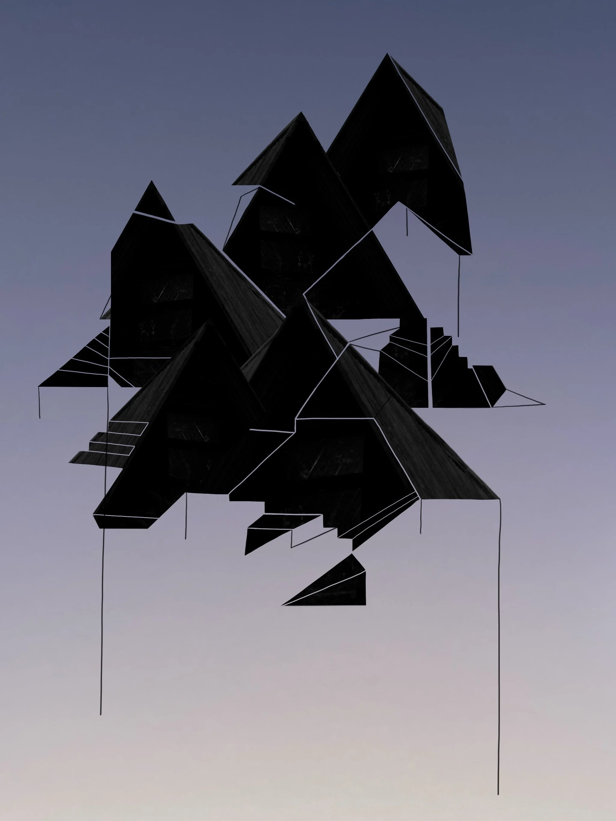 Steps, digital collage