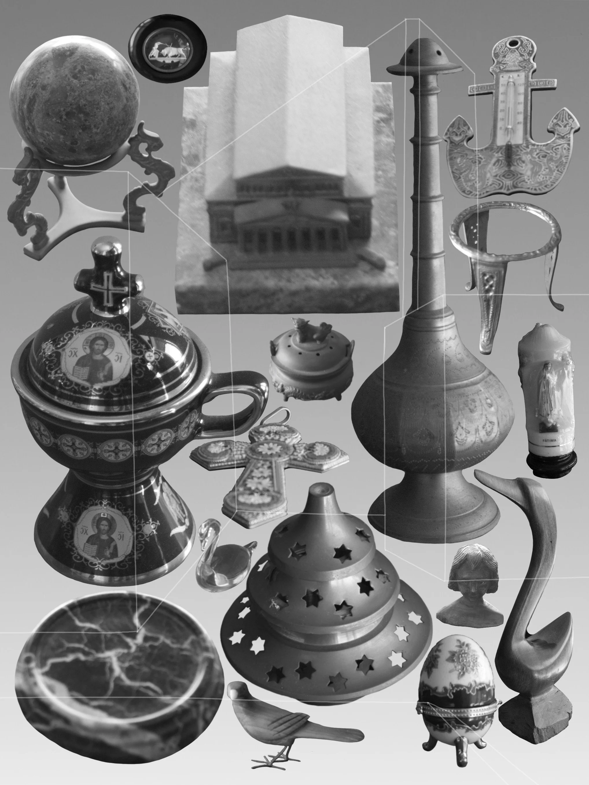 Bookend 1, digital collage