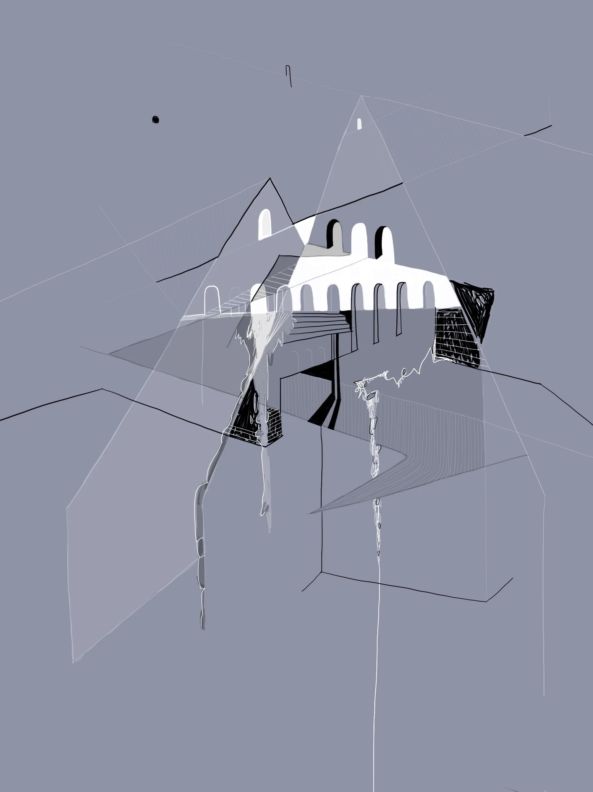 Cityscape 2, digital drawing
