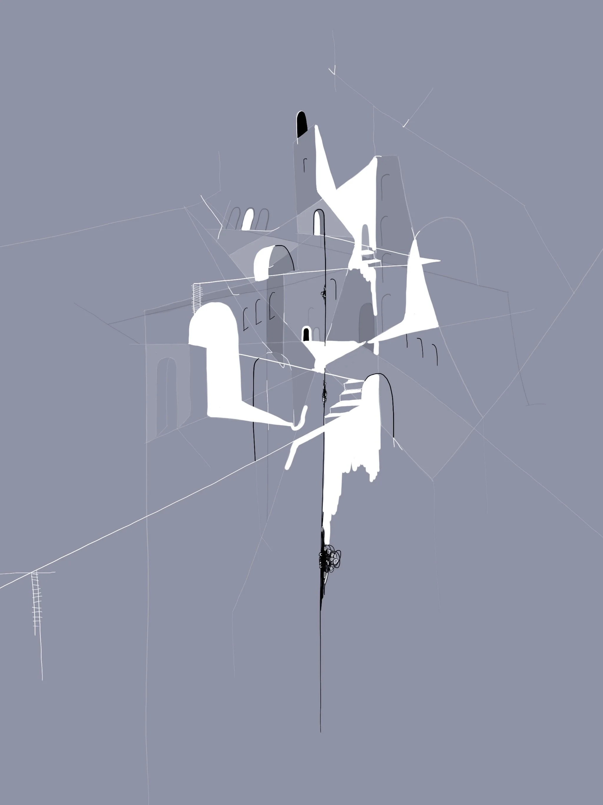 Cityscape 1, digital drawing