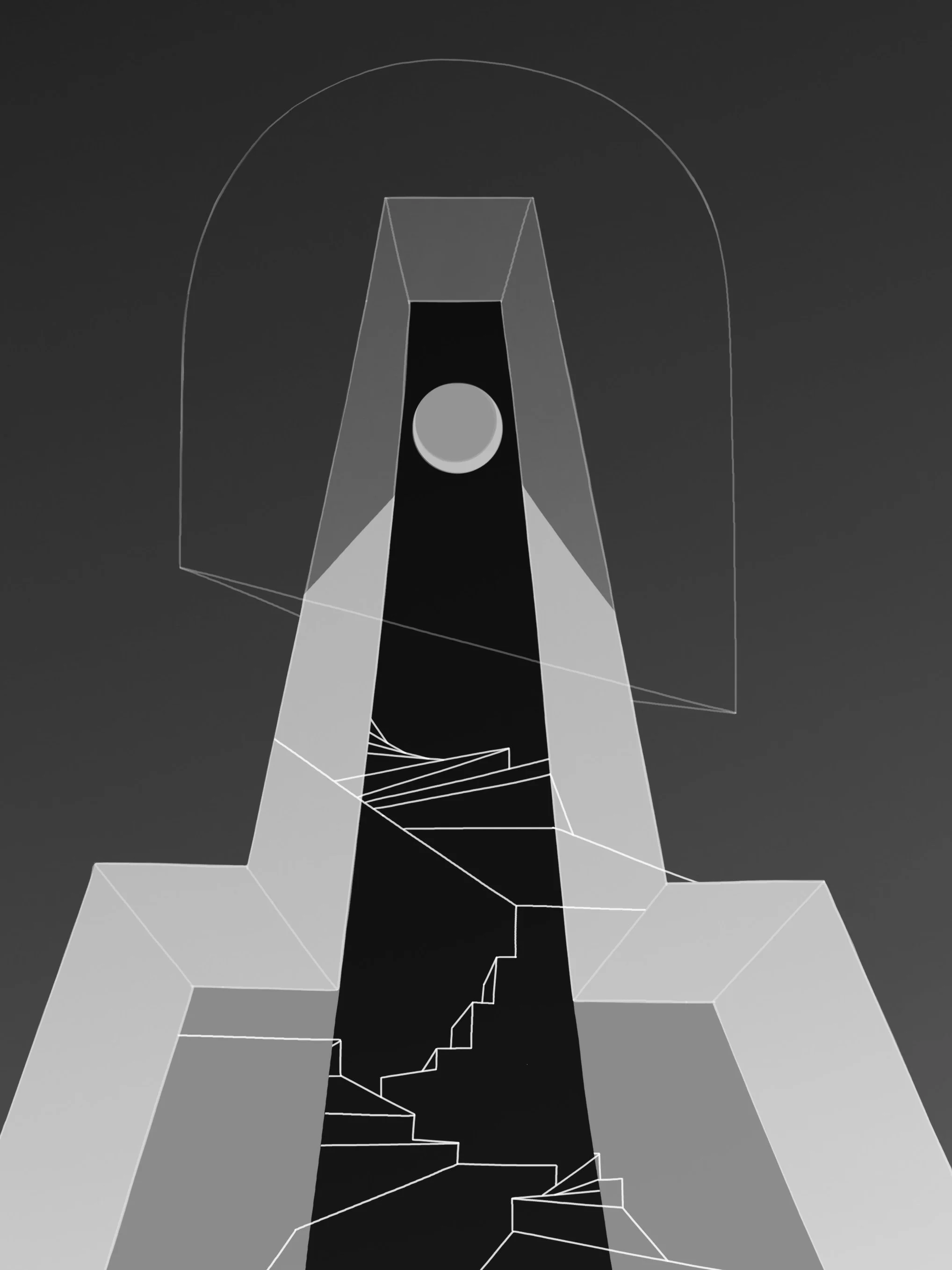 Moon Room, digital drawing