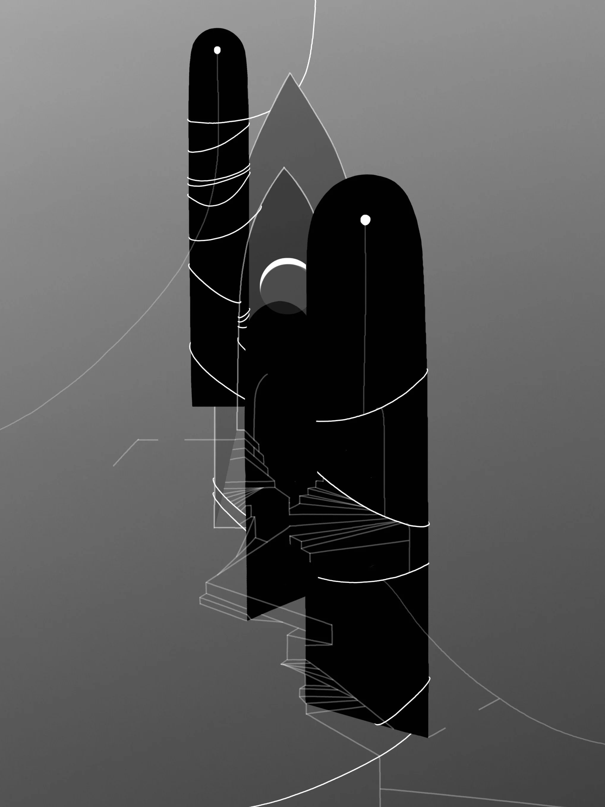 Santa Lucia, digital drawing