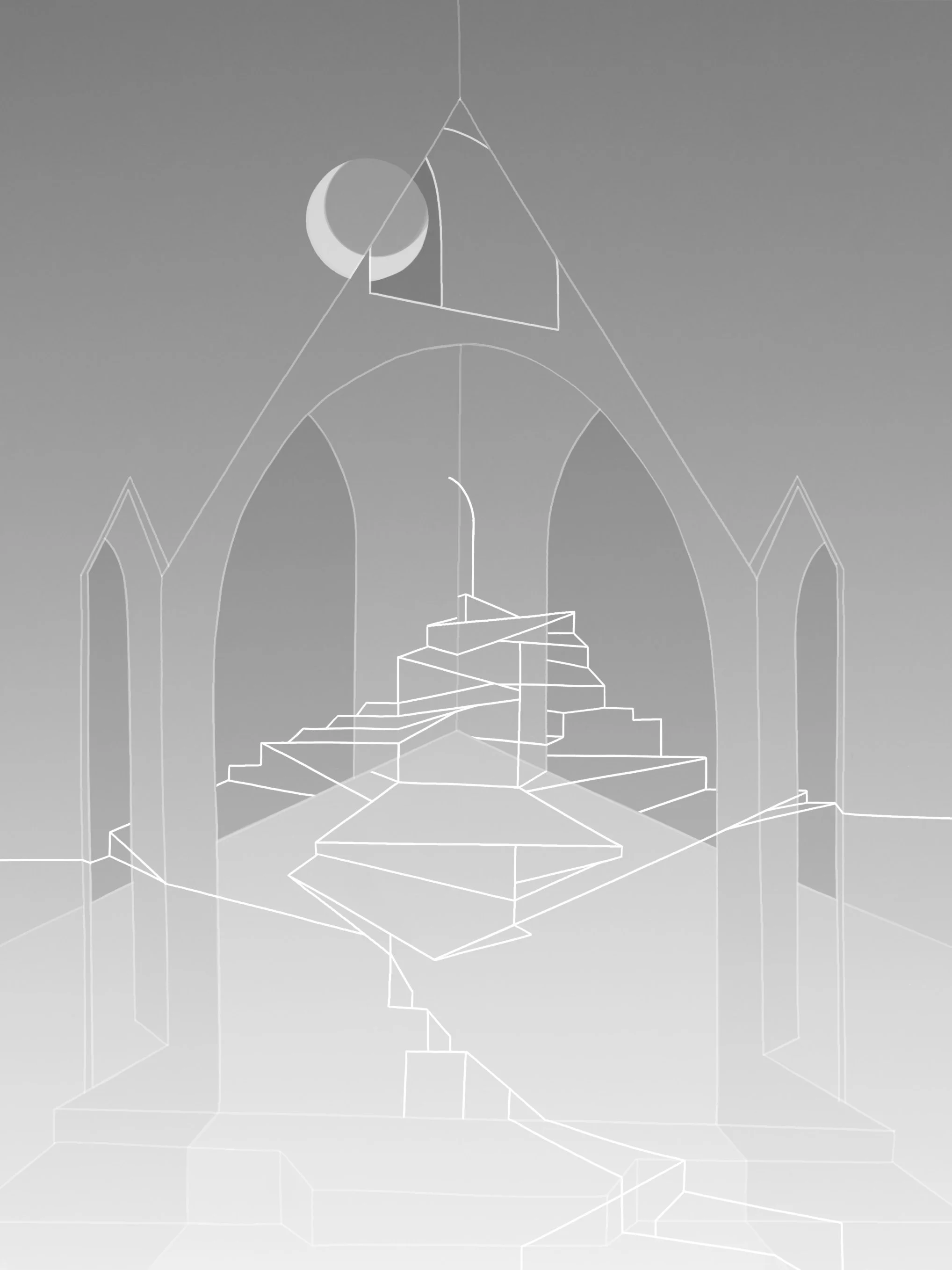 Inner Sanctum, digital drawing