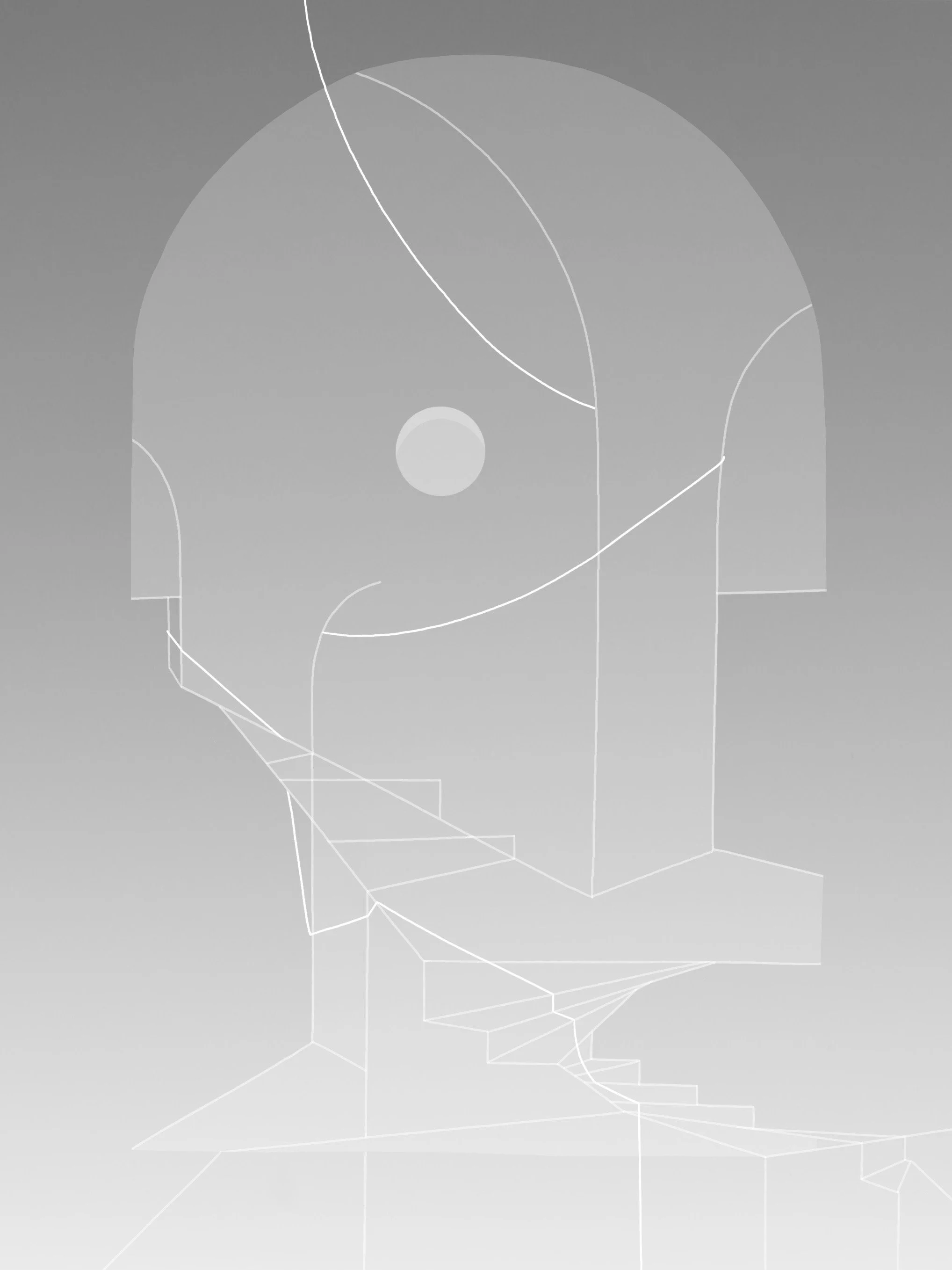 Apse 2, digital drawing