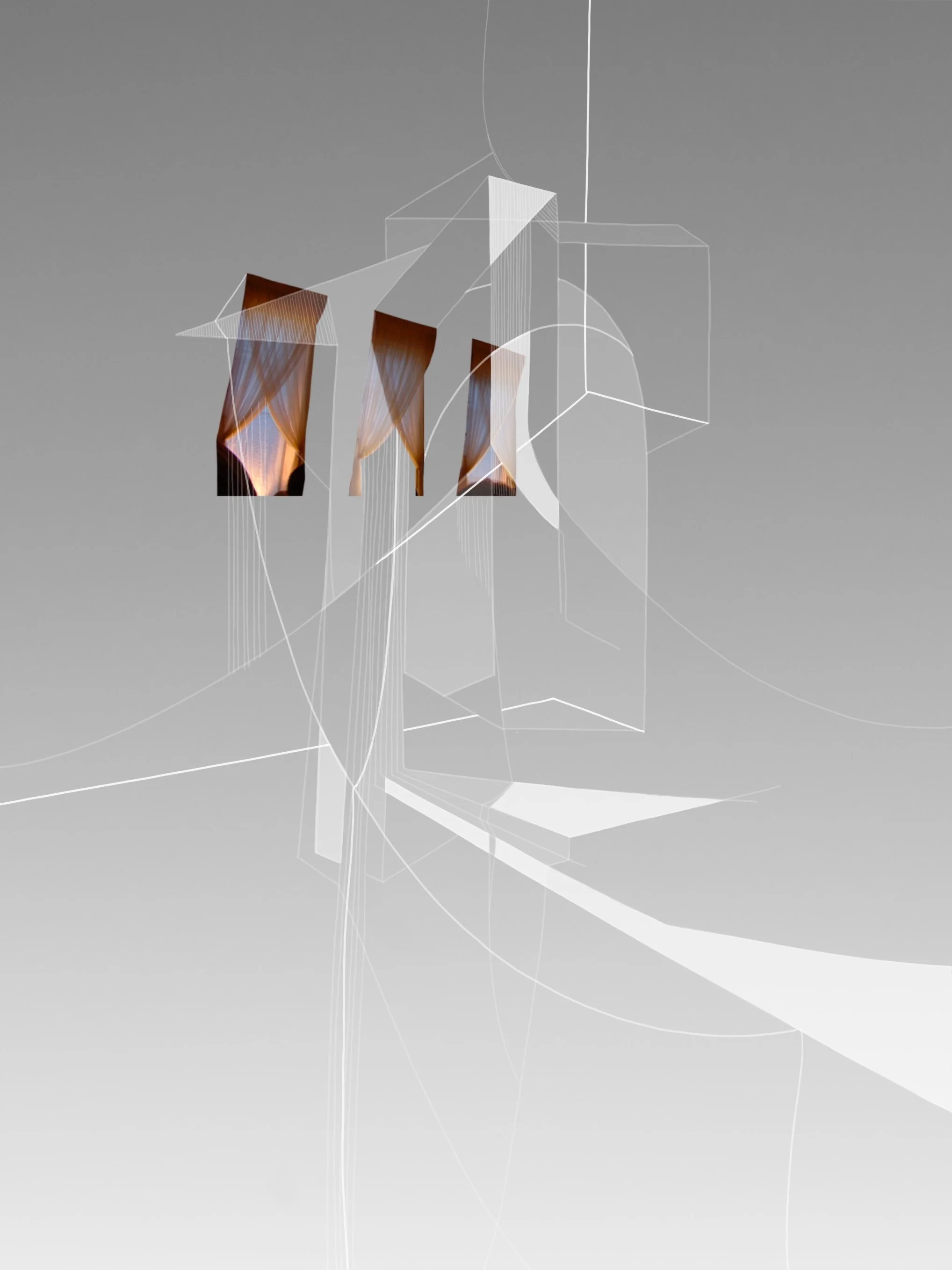 Veiled, digital collage 