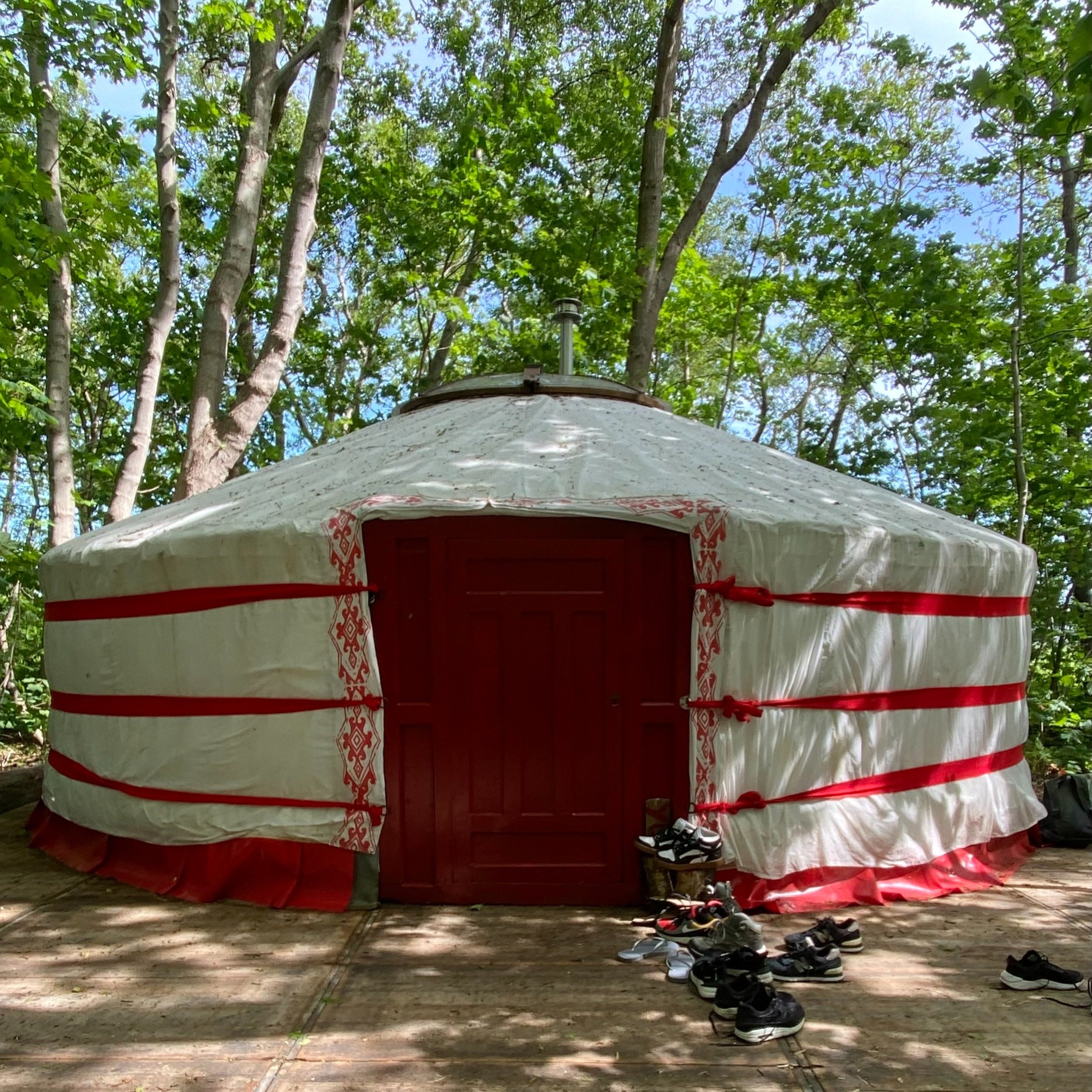 Yurt tijdens retreat