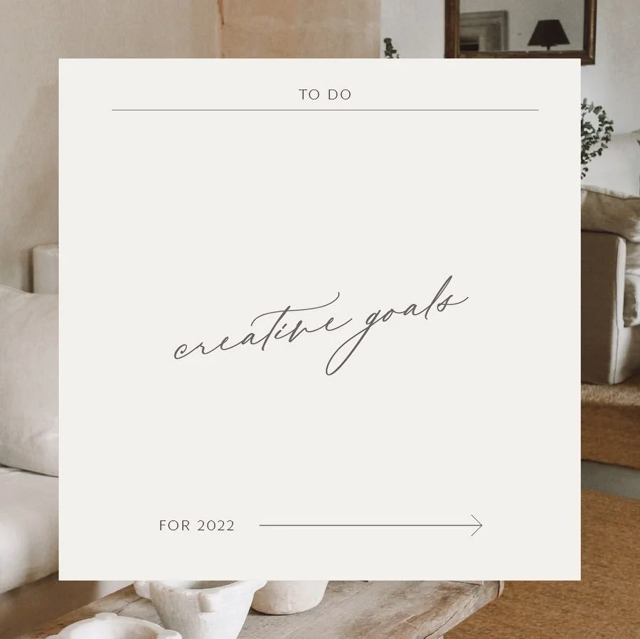 Setting some goals for the new year because it&rsquo;s never too late, right? 💫 what are your creative goals?