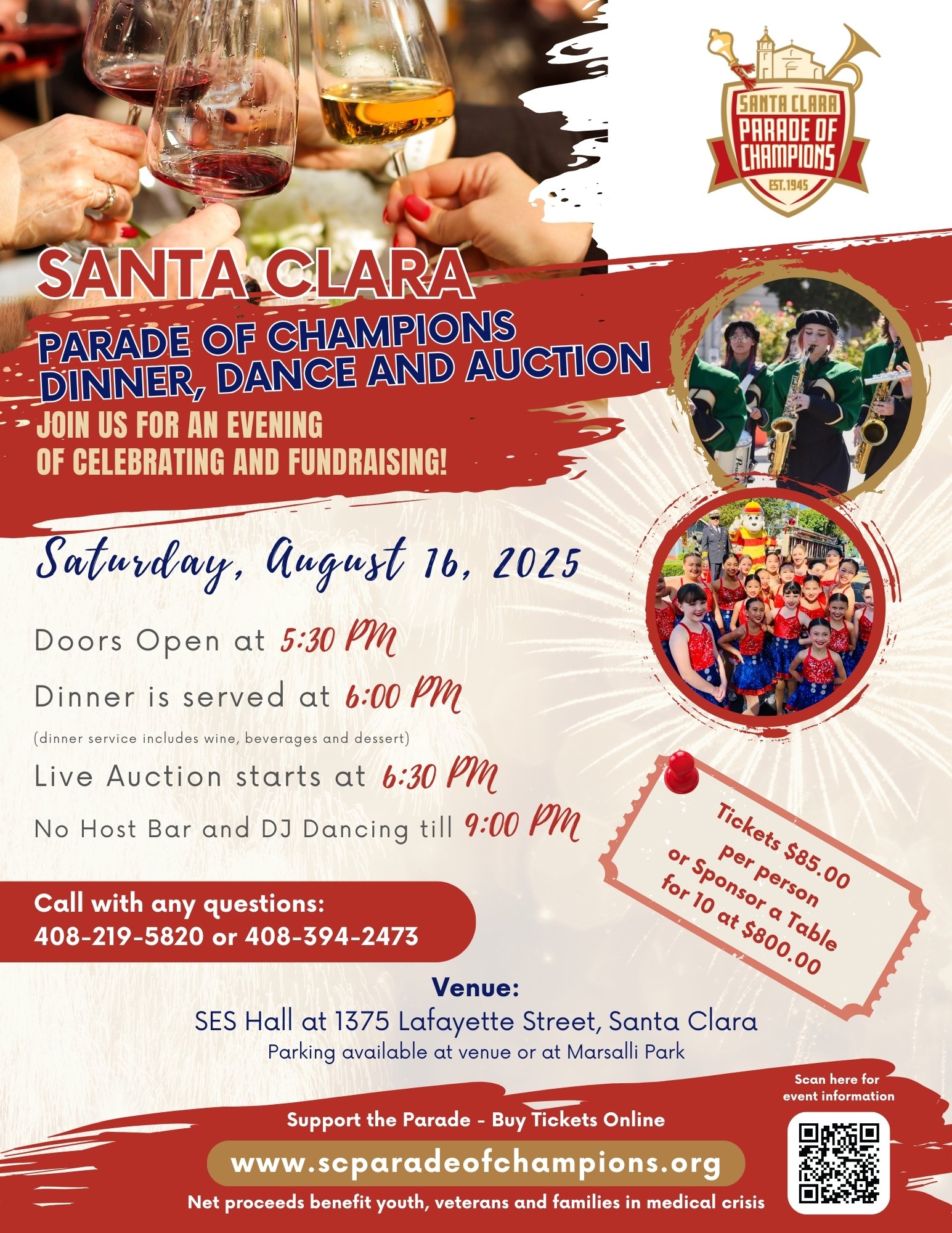 SC Parade of Champions’ Biggest Fundraiser: 2025 Annual LIVE AUCTION and Dinner!
