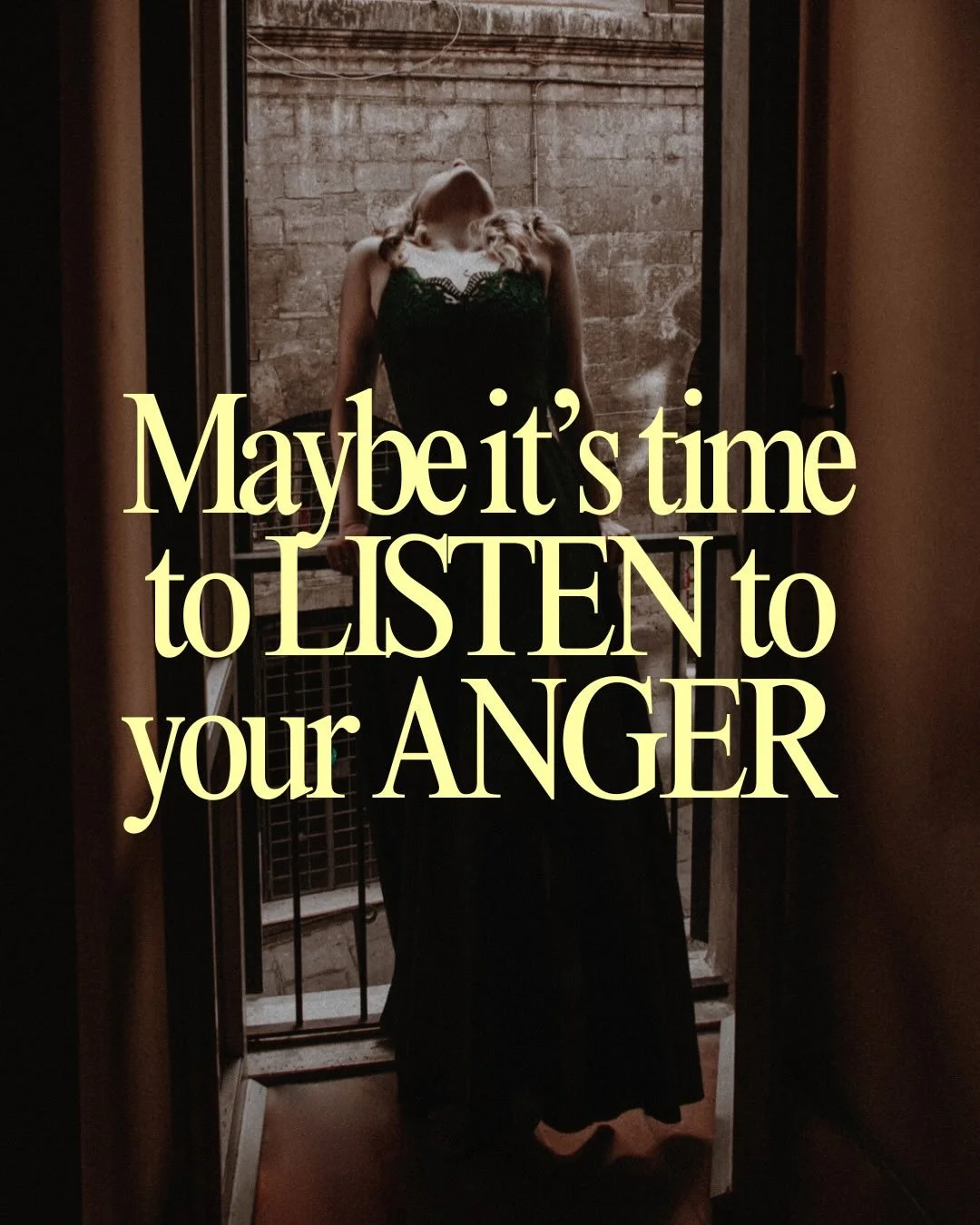 I was so scared of my anger. Until I realised it was the part of me that loved me so fiercely it needed to speak.