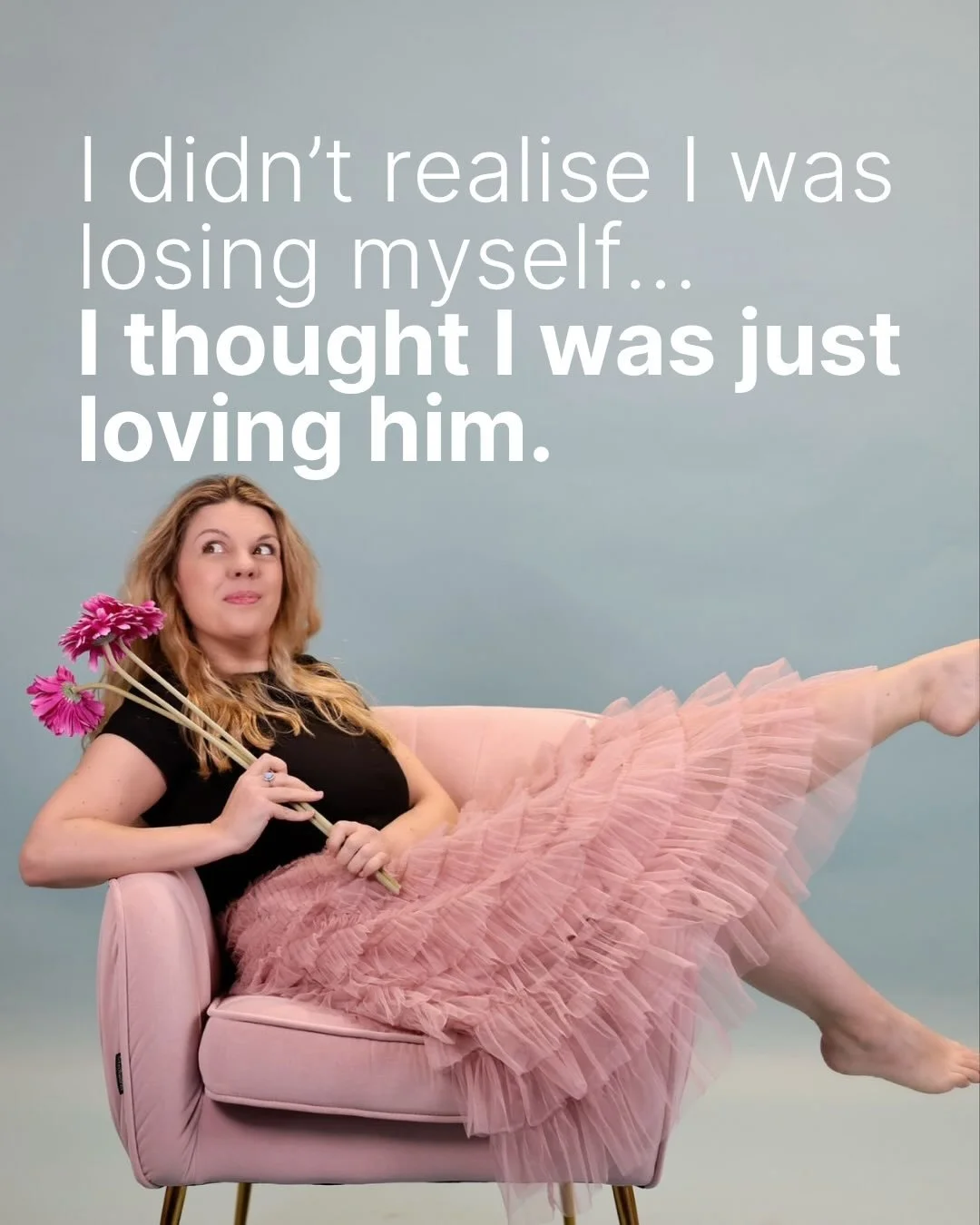 I thought I was just loving him&hellip;
but I was slowly losing myself.

The overthinking.
The analysing.
The not being able to switch off.
The feeling of not even being fully in your own life.

I didn&rsquo;t know this had a name.
Or that it could a