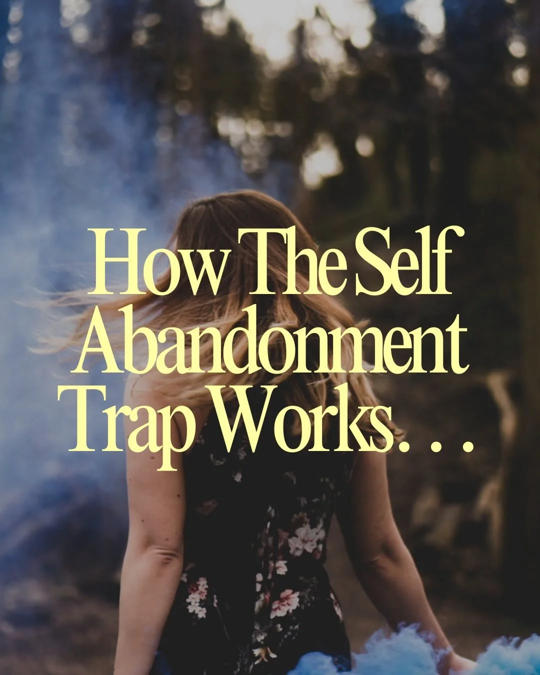 I&rsquo;ve had a few questions about The Self Abandonment Trap I want to answer here. 

It works like this. 

1. There&rsquo;s another portal where you can access the weekly videos that will be sent week by week. You get 6-8 videos per week (which ar
