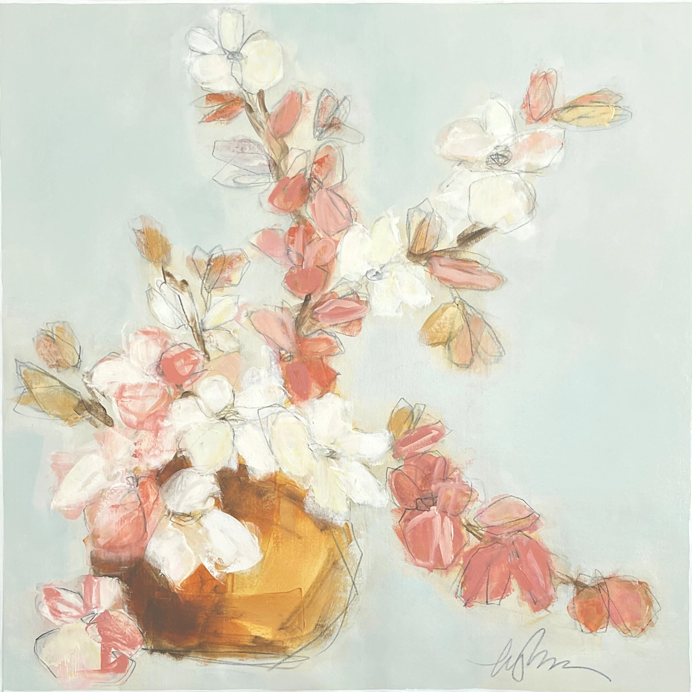 many more 40 x 40 oil/waxed pastel on canvas | The Art Agency Surrey UK