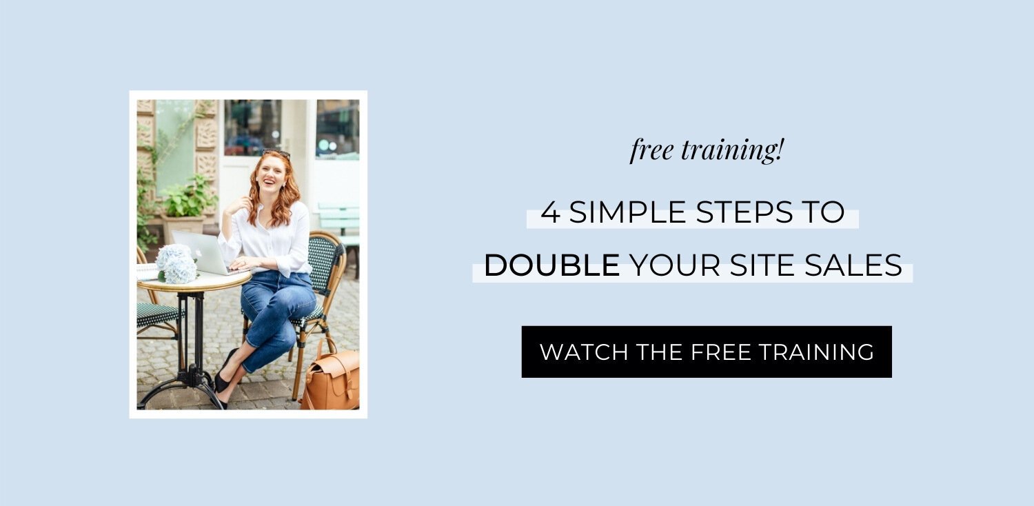 4 simple steps to doubling your site sales watch free training CTA