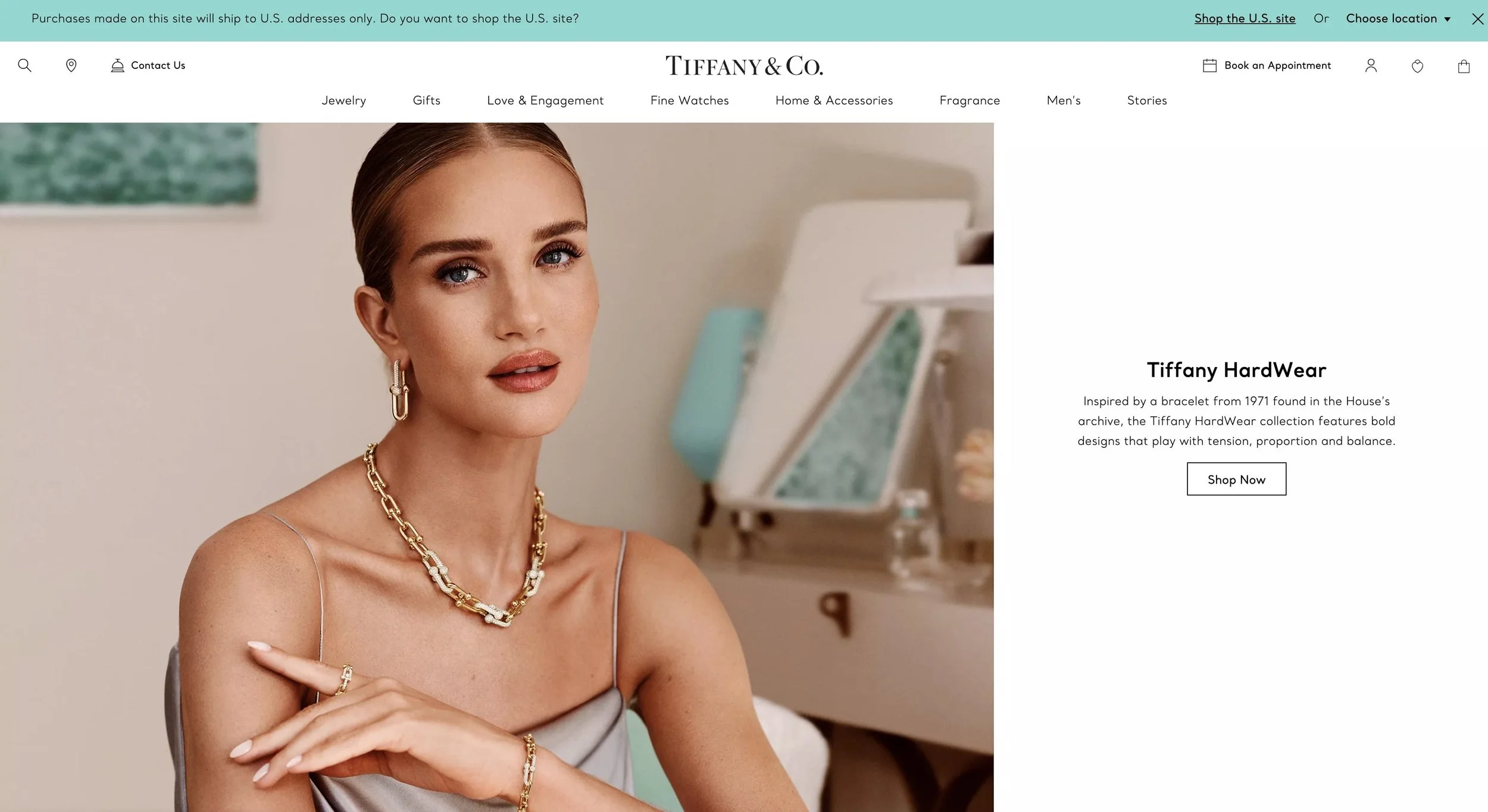 Tiffany website