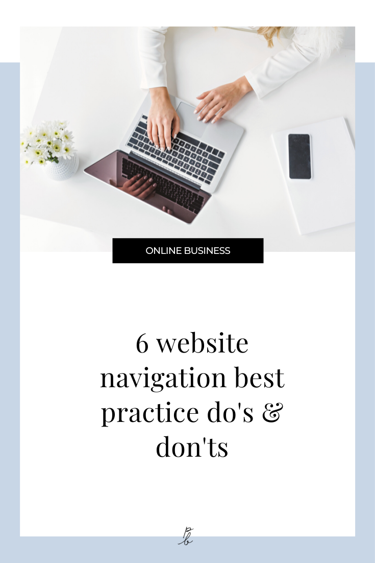 6 website navigation best practice do's & don'ts — Paige Brunton