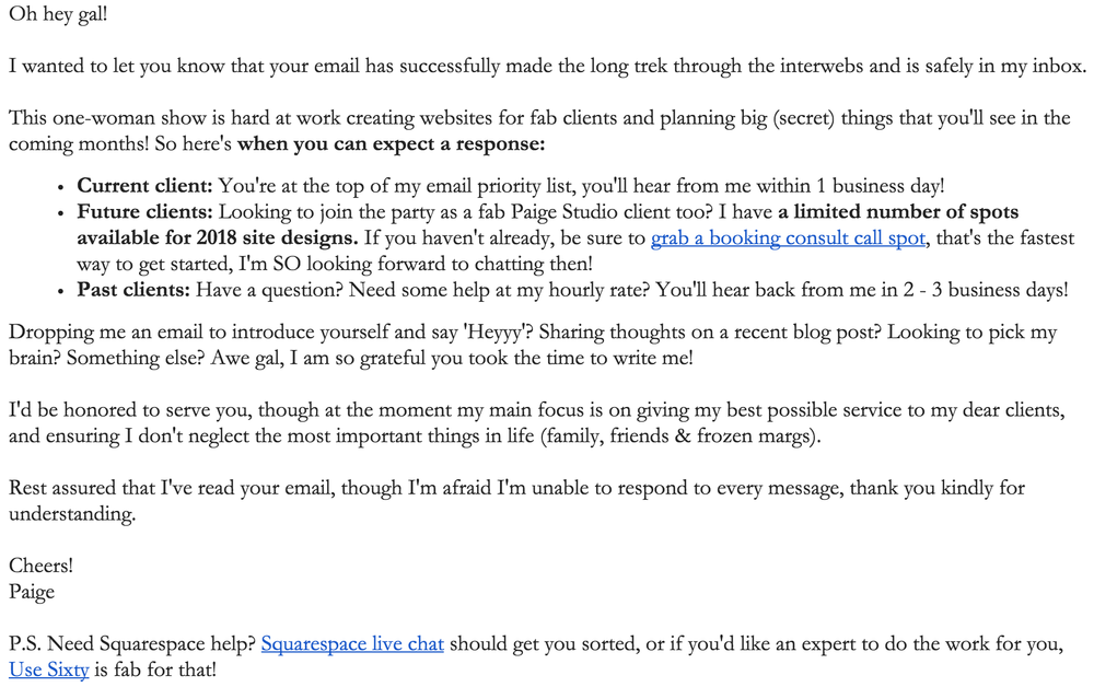 This email script will save you hours every week in your inbox — Paige ...